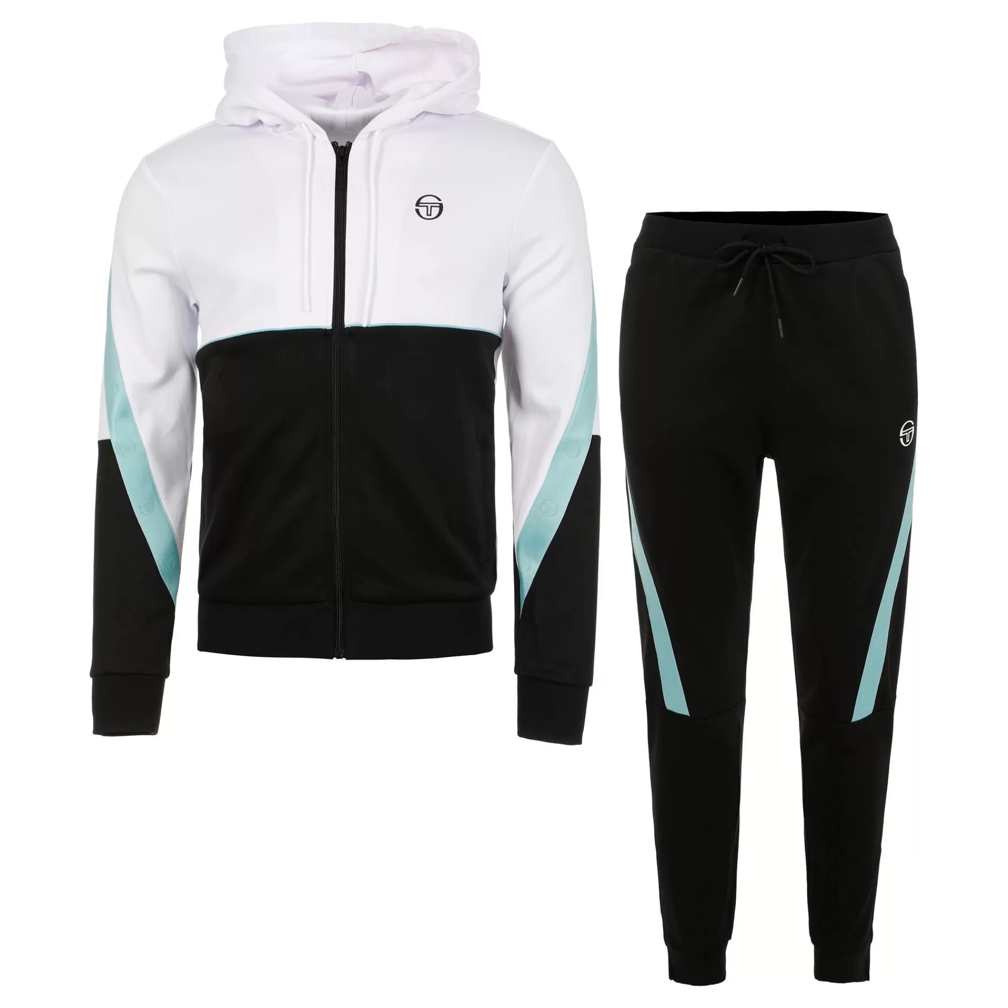 Diagonalley Tracksuit Men - Black, White>Sergio Tacchini Clearance