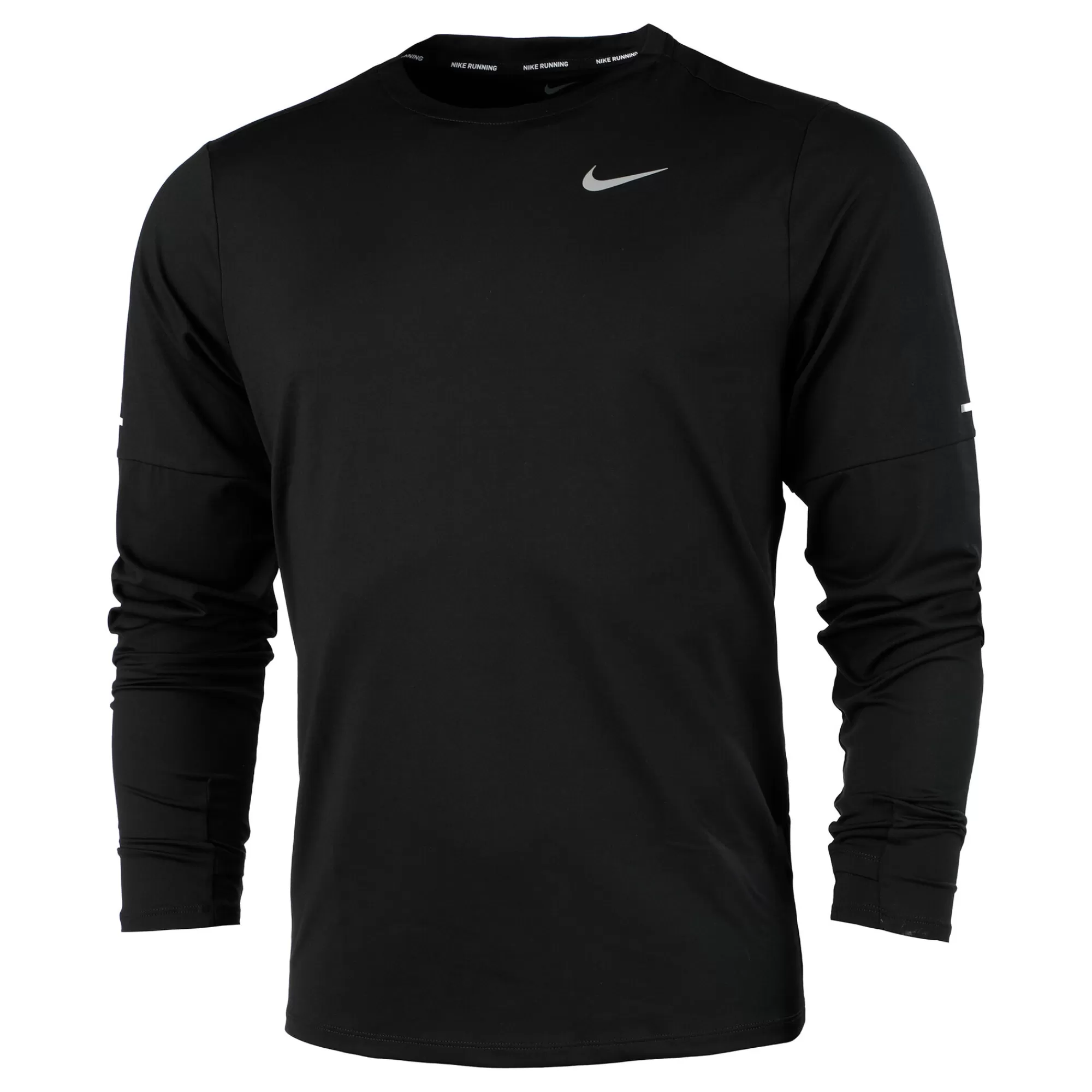 Dri-Fit Element Crew Long Sleeve Men - Black, Silver>Nike Best Sale