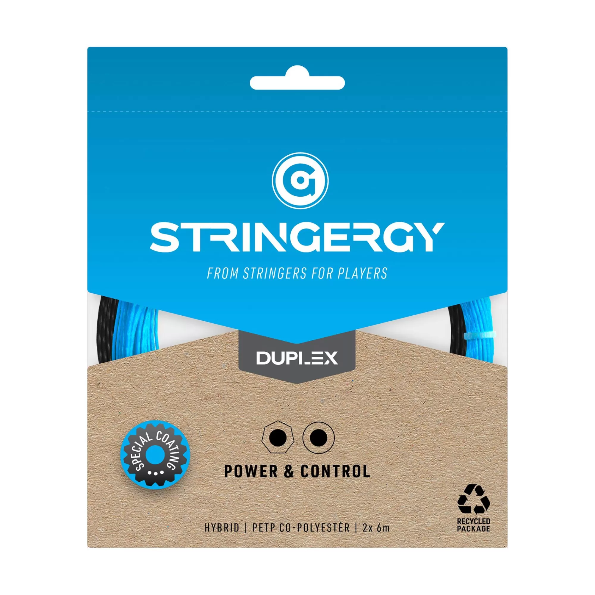 Duplex String Set 2x 6m - Black, Blue>Stringergy Store