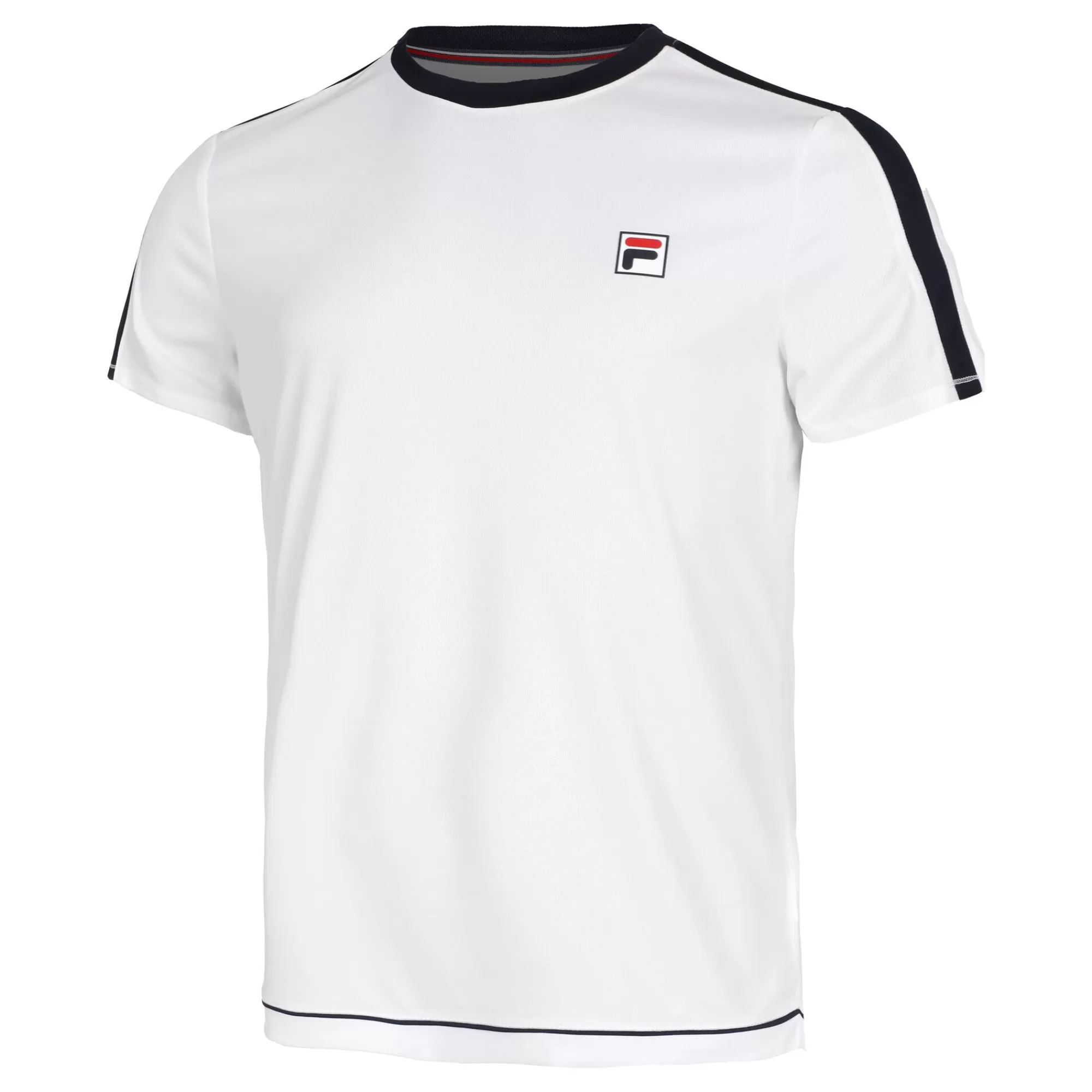 Elias T-Shirt Men - White, Dark Blue>Fila Store