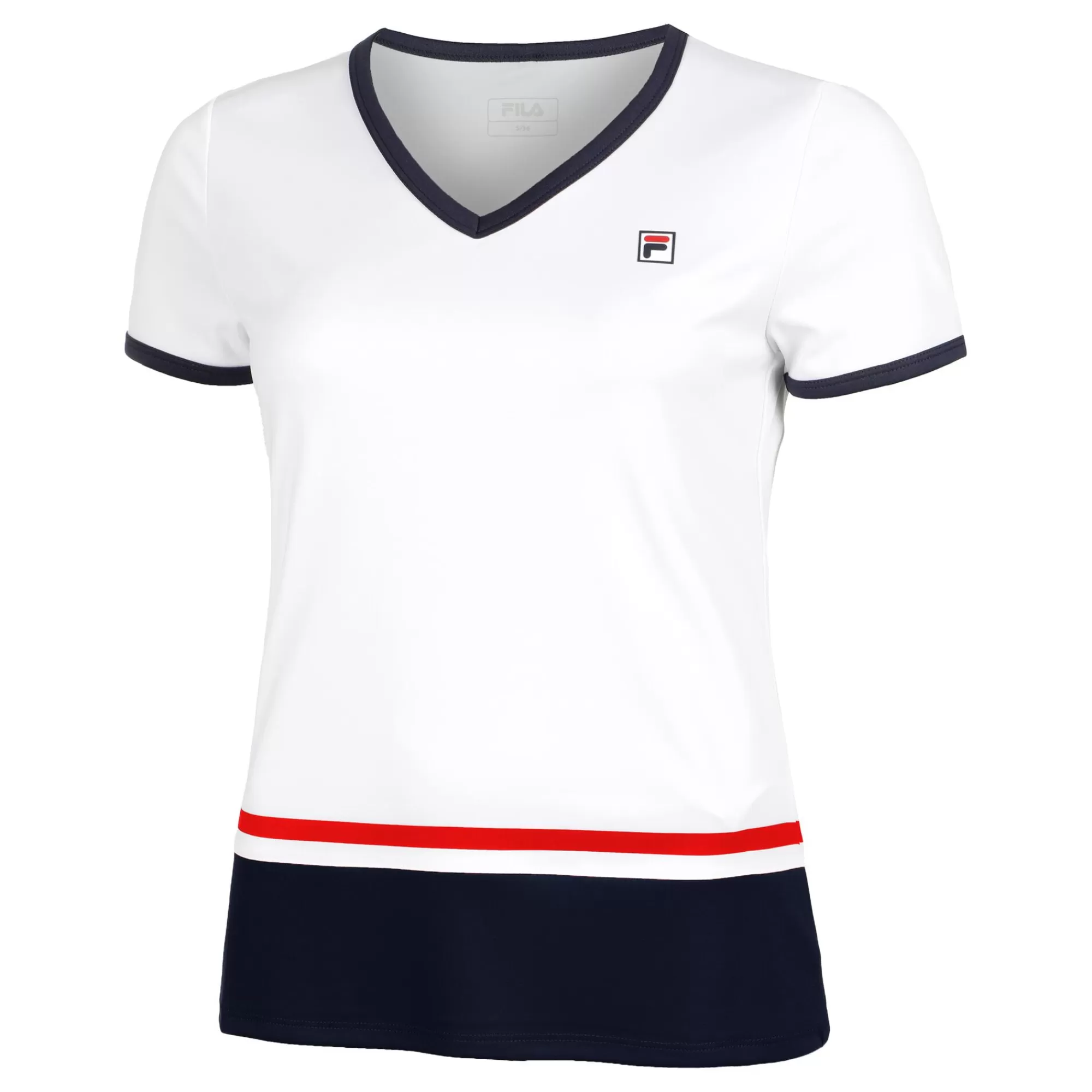 Elisabeth T-Shirt Women - White, Dark Blue>Fila Discount