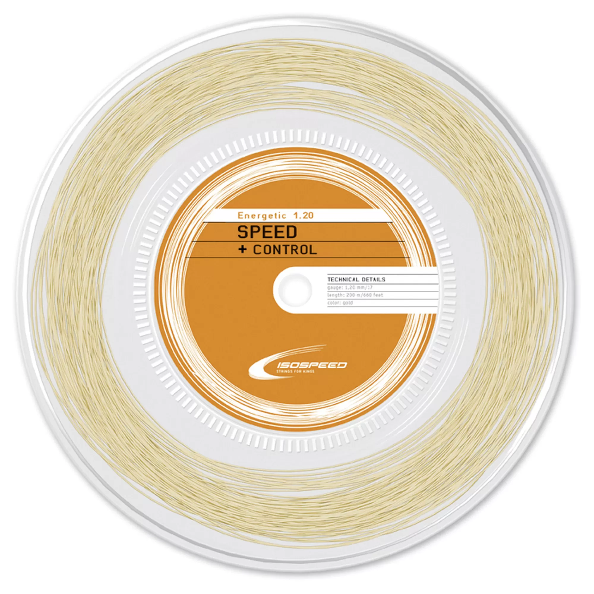 Energetic String Reel 200m - Gold>Isospeed Flash Sale