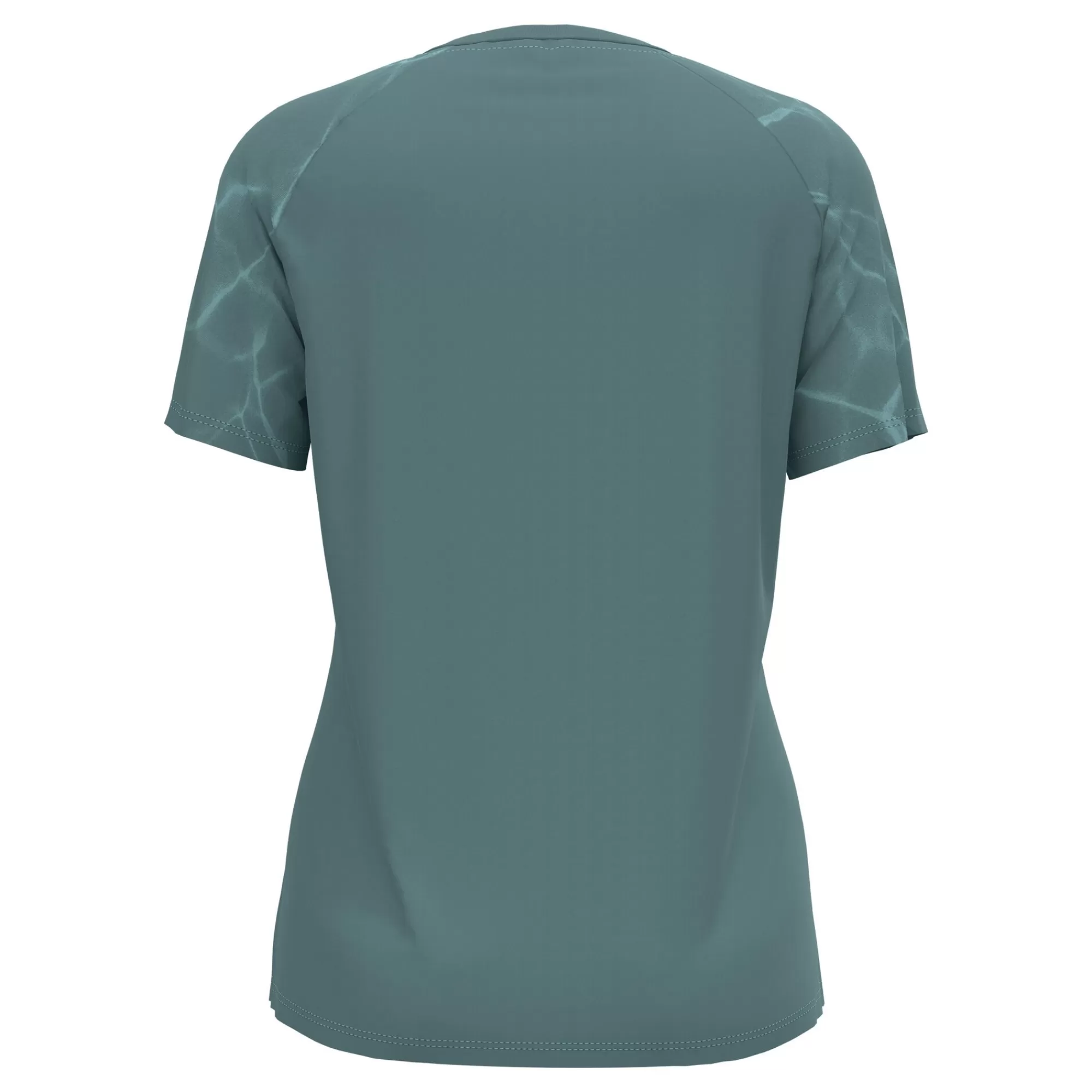 Essential Print Crew Neck Running Shirt Women - Blue Grey>Odlo Outlet