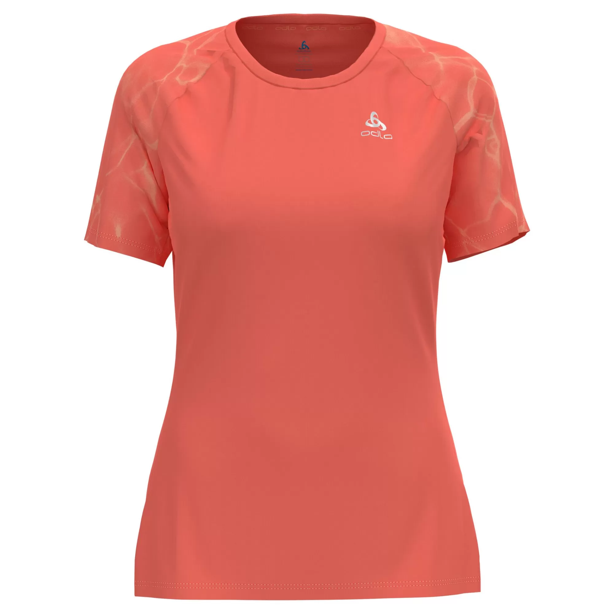 Essential Print Crew Neck Running Shirt Women ->Odlo Outlet