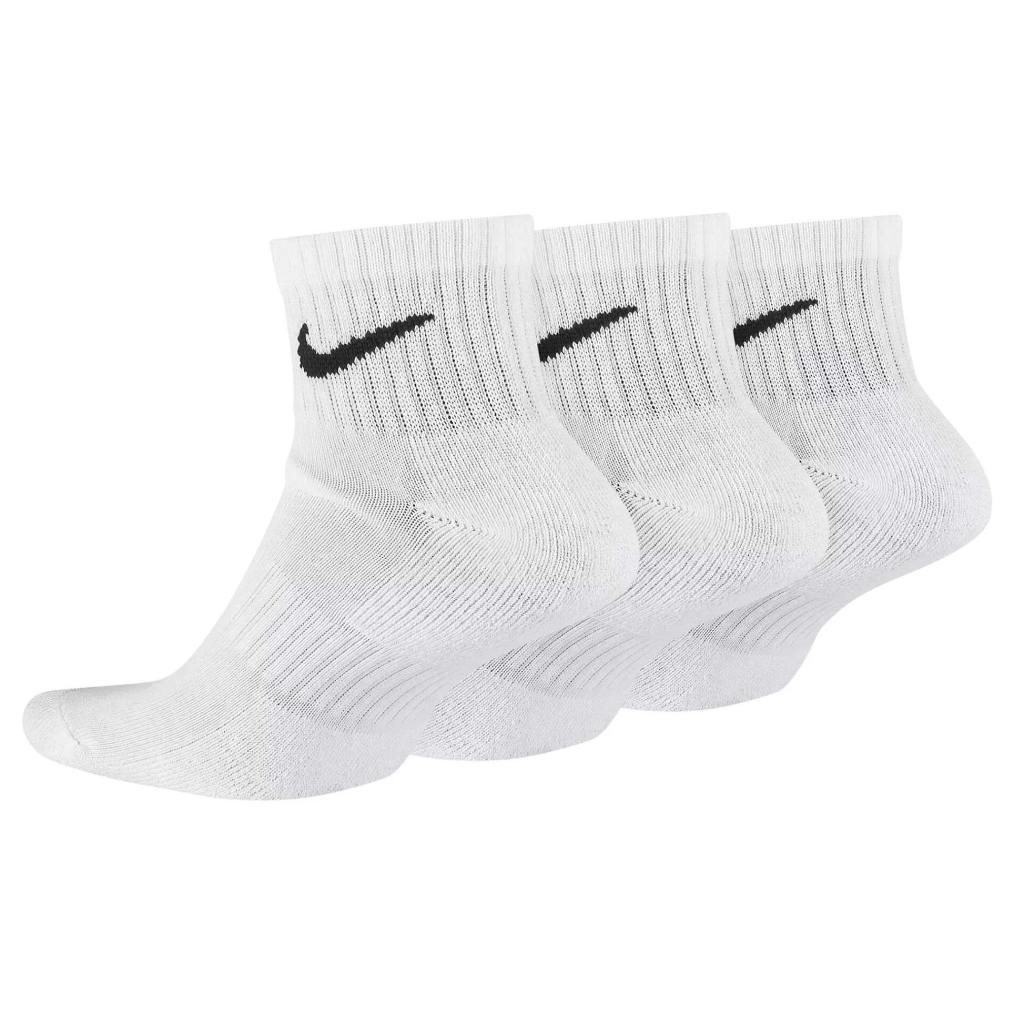 Everyday Cush Ankle Sports Socks 3 Pack - White, Black>Nike Online