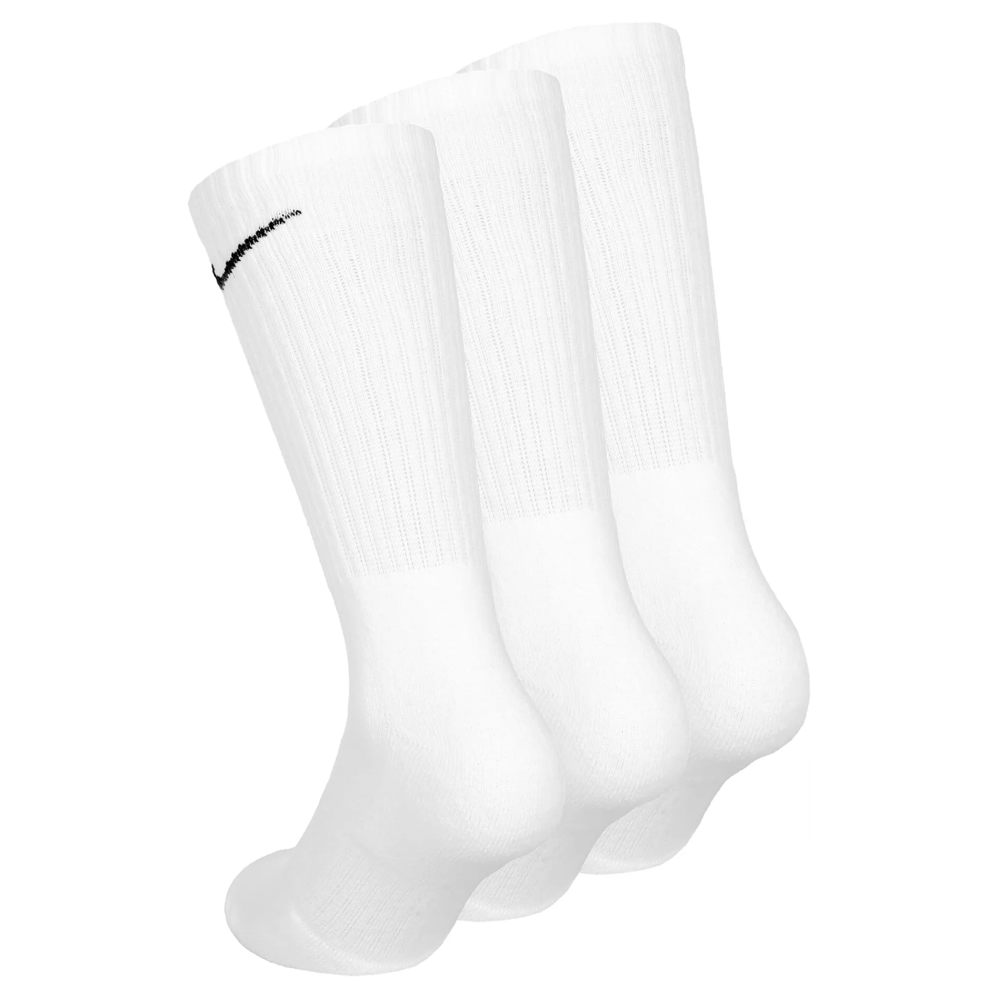 Everyday Cush Crew Sports Socks 3 Pack - White, Black>Nike Best