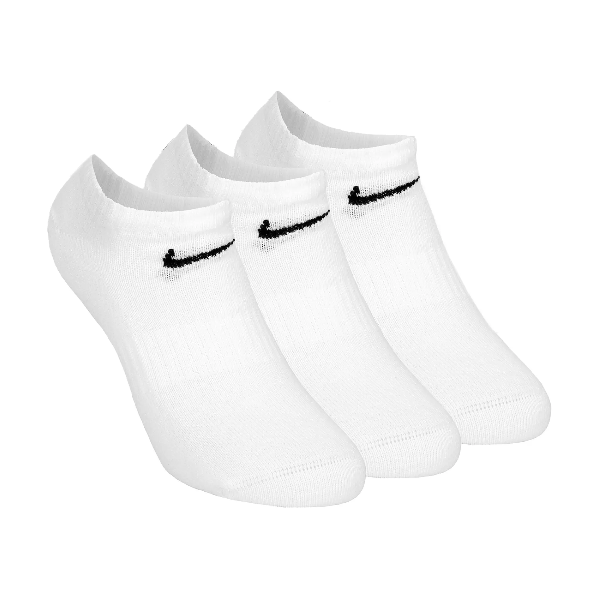 Everyday Lightweight NoShow Sports Socks 3 Pack - White, Black>Nike Clearance