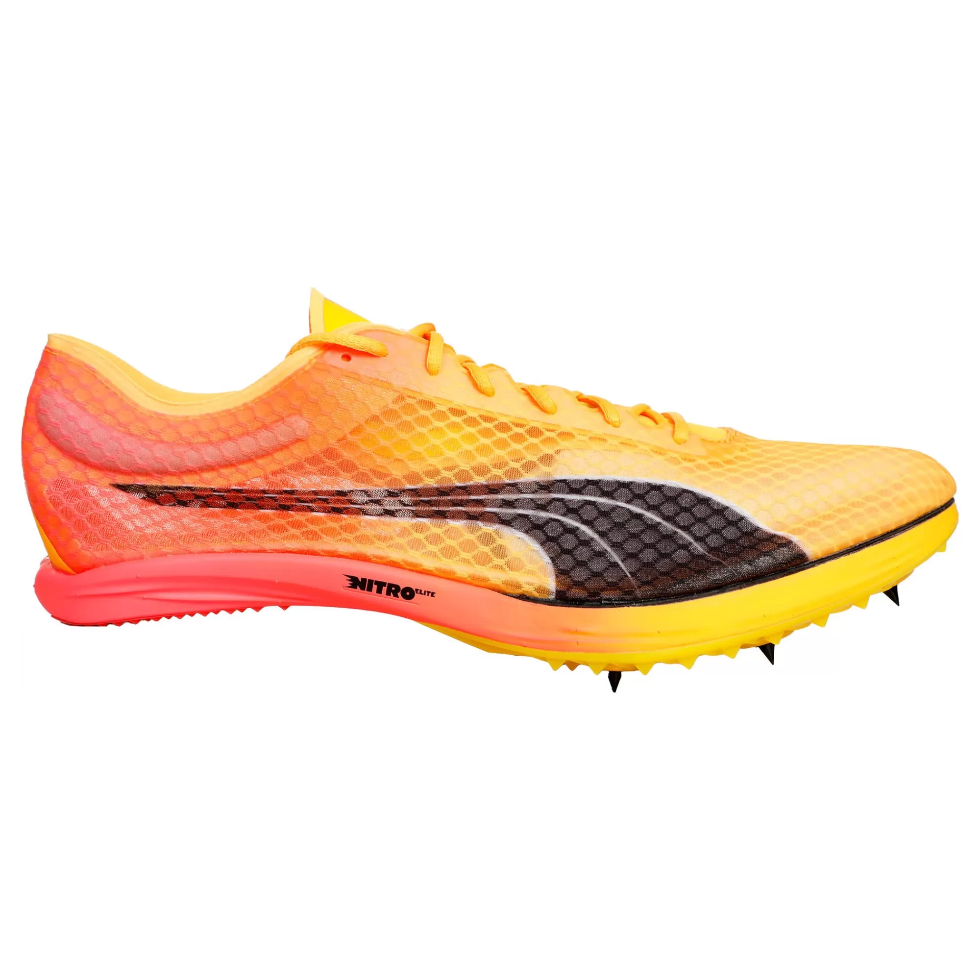 EvoSPEED Distance Nitro Elite+ 2 Spike Shoes - Yellow, Orange>Puma Clearance