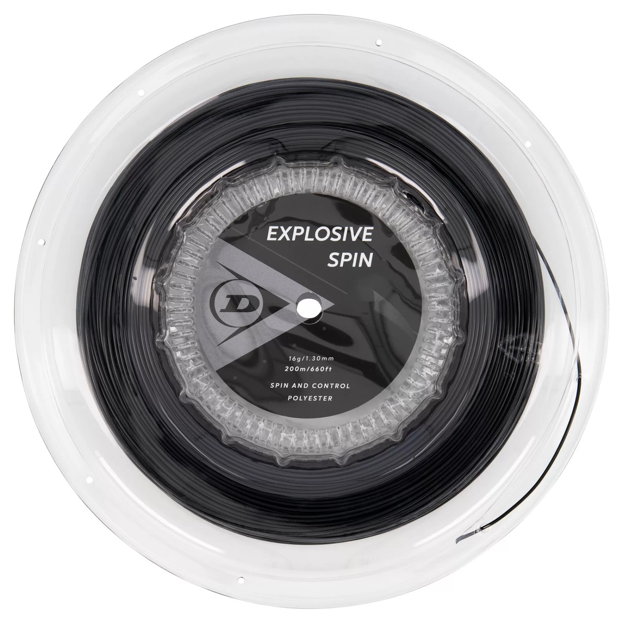 Explosive Spin String Reel 200m - Black>Dunlop Online