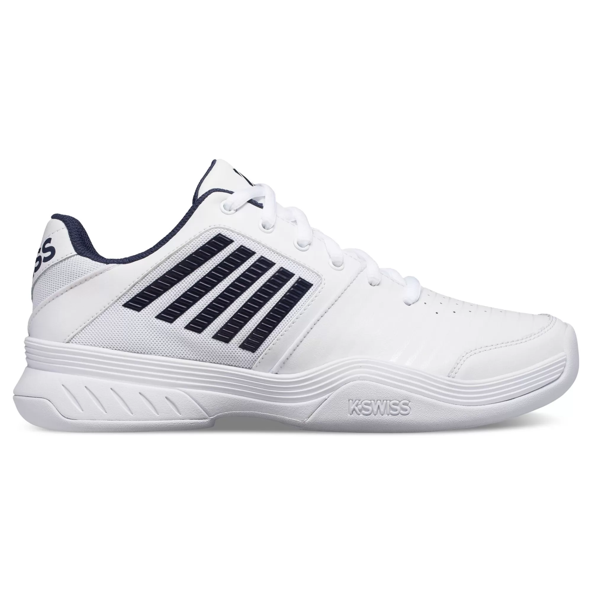 Express Court Carpet Shoe Men - White, Dark Blue>K-Swiss Cheap