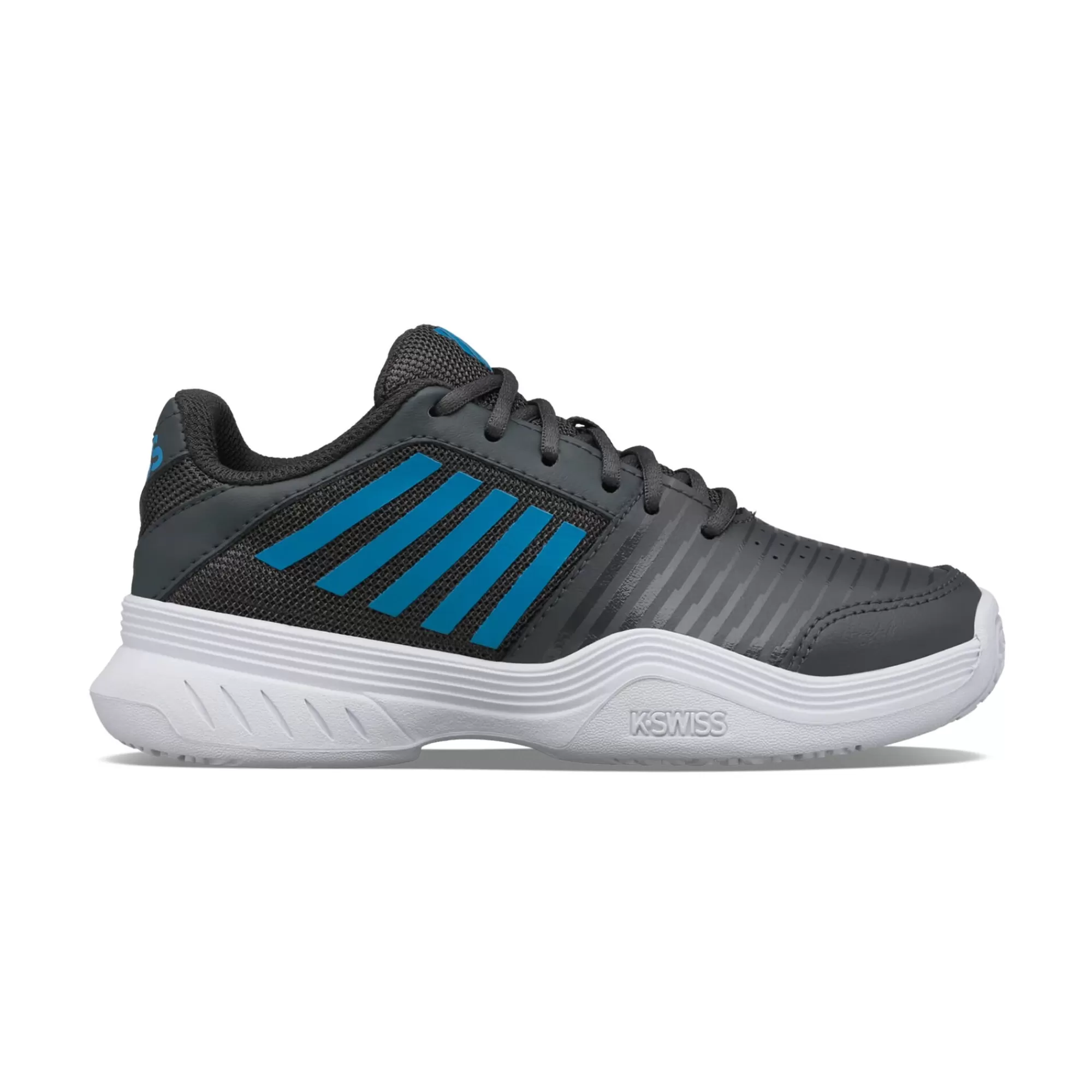 Express Court Omni Clay Court Shoe Kids - Black, Multicoloured>K-Swiss Discount