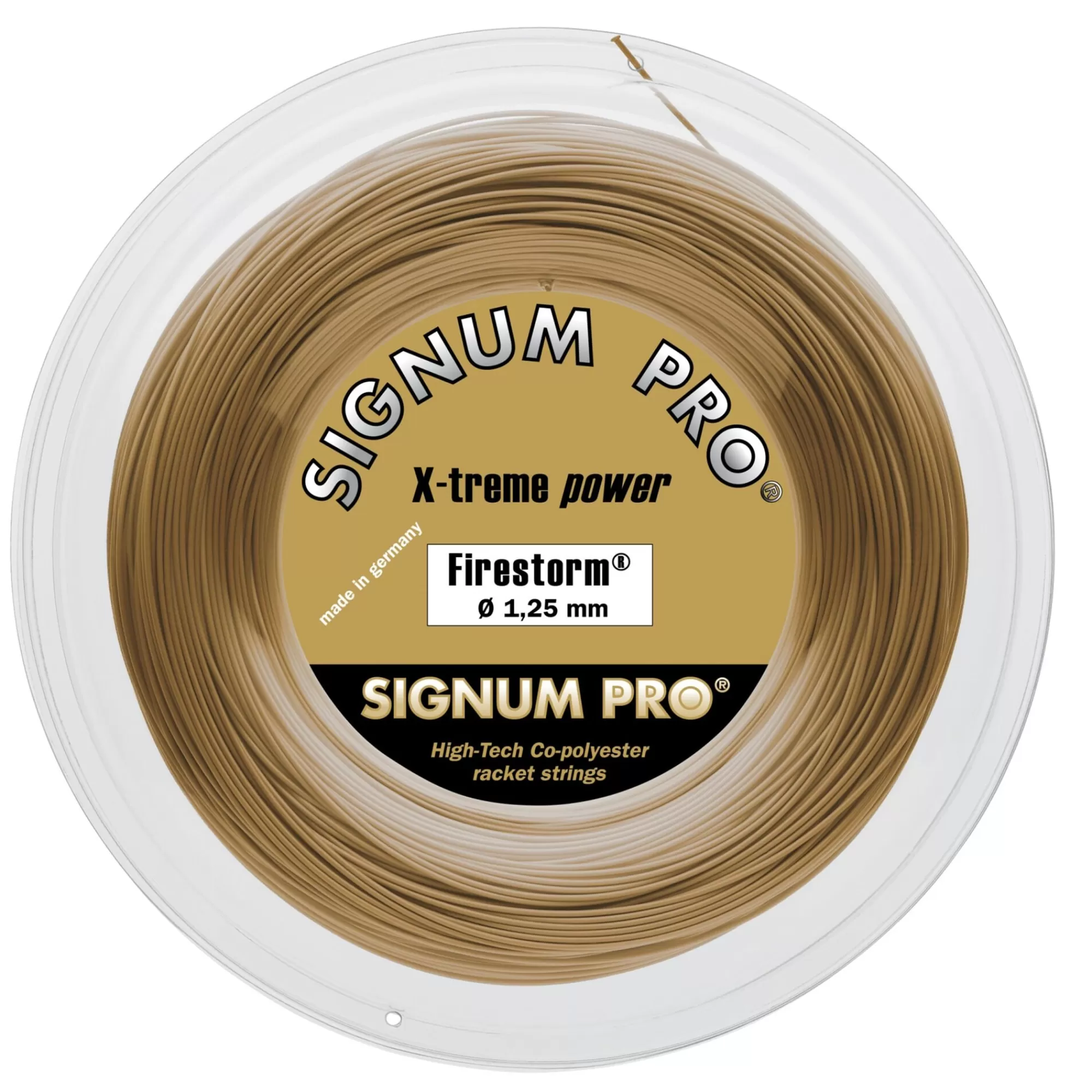 Firestorm Metallic String Reel 200m - Gold>Signum Pro Store