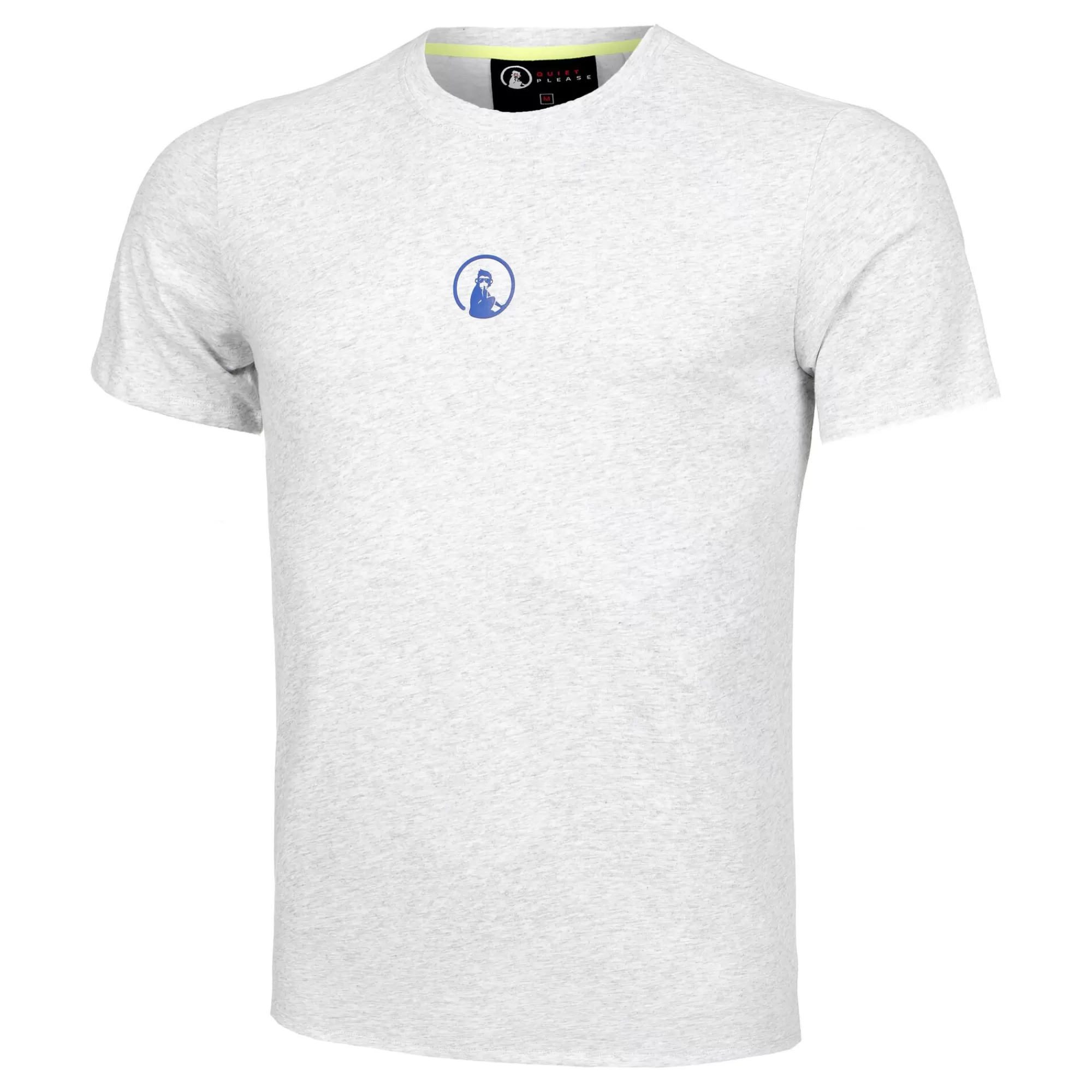 Flashy Retro Tie-Break T-Shirt Men - Lightgrey, Blue>Quiet Please Hot