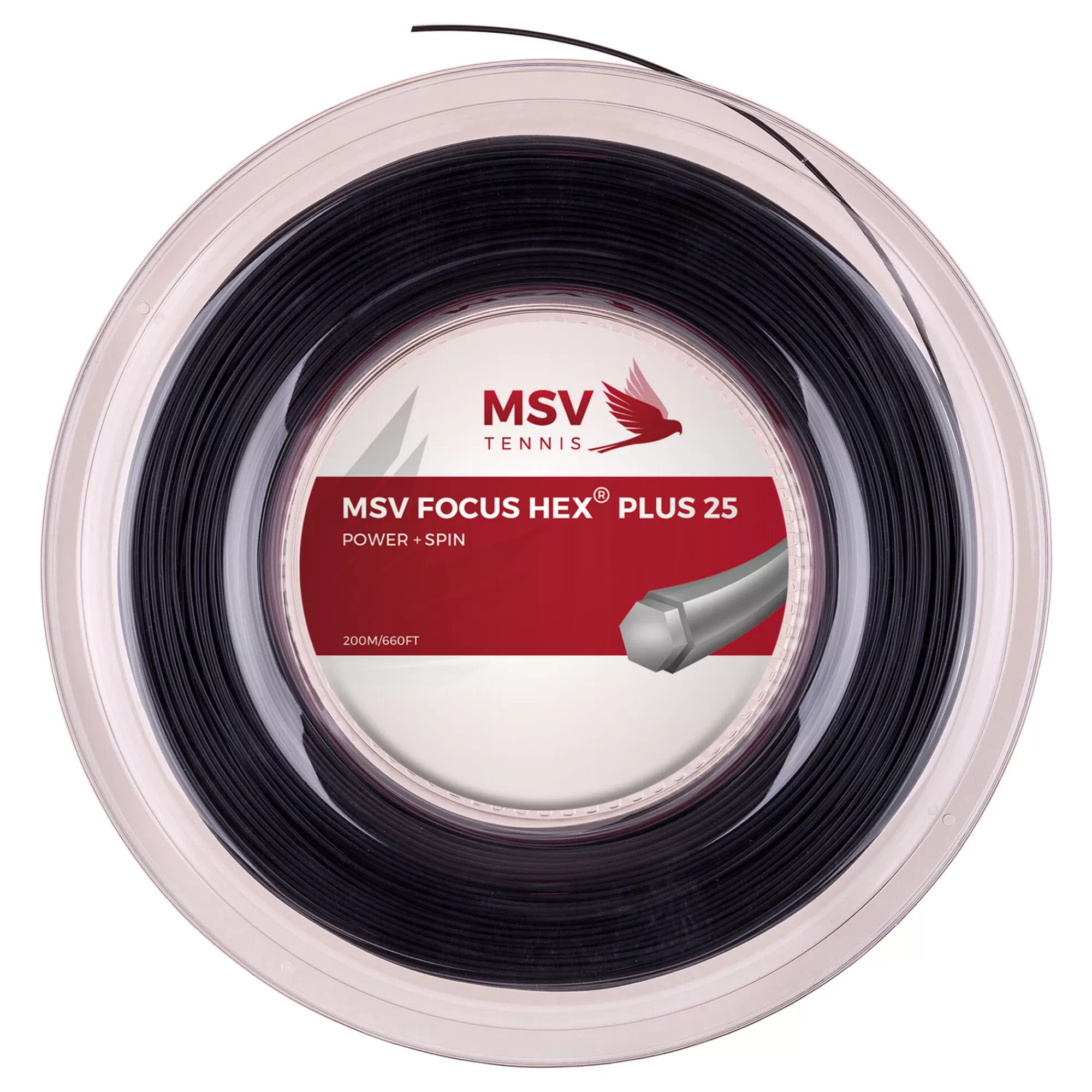 Focus-HEX Plus 25 String Reel 200m - Black>MSV Fashion