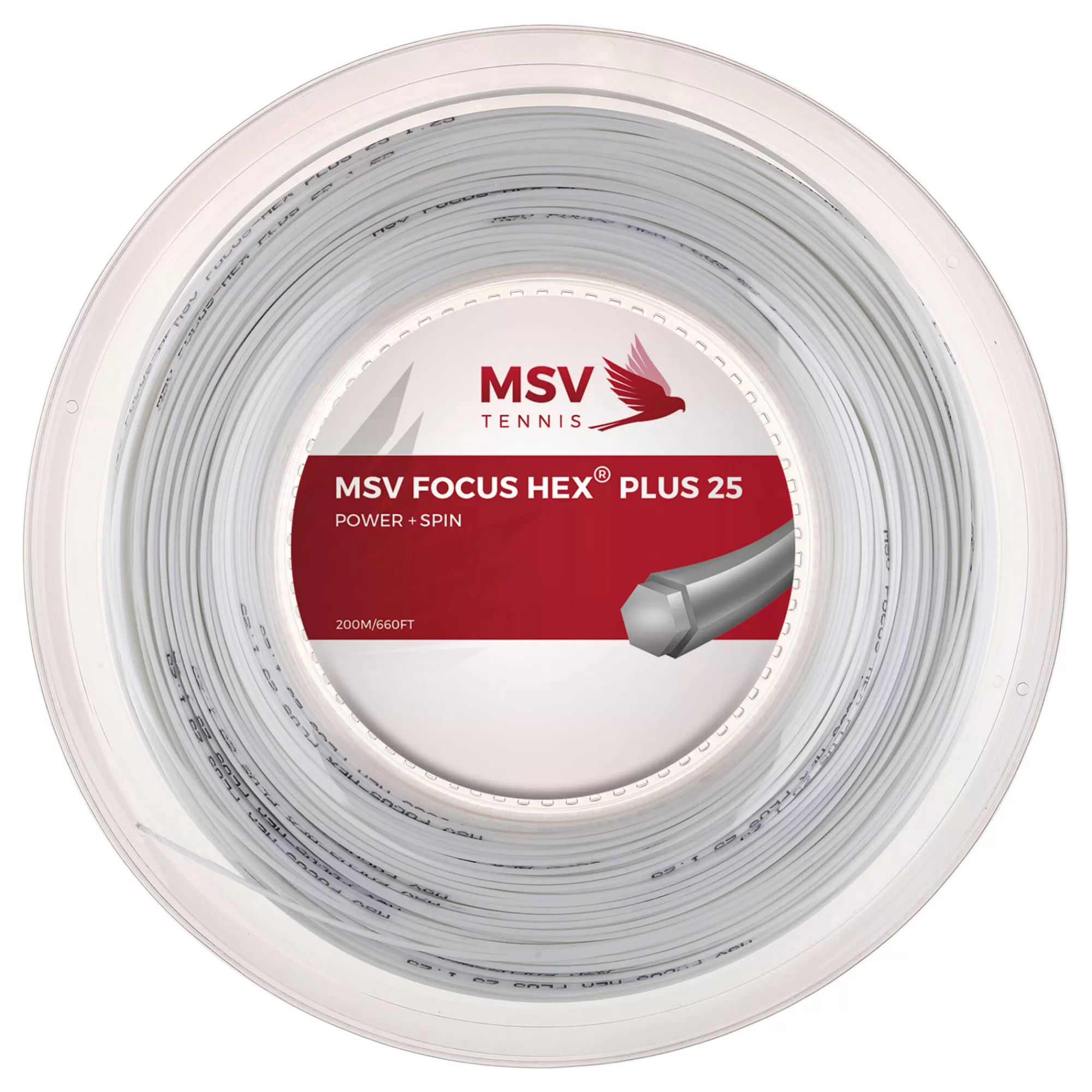 Focus-HEX Plus 25 String Reel 200m - White>MSV Online
