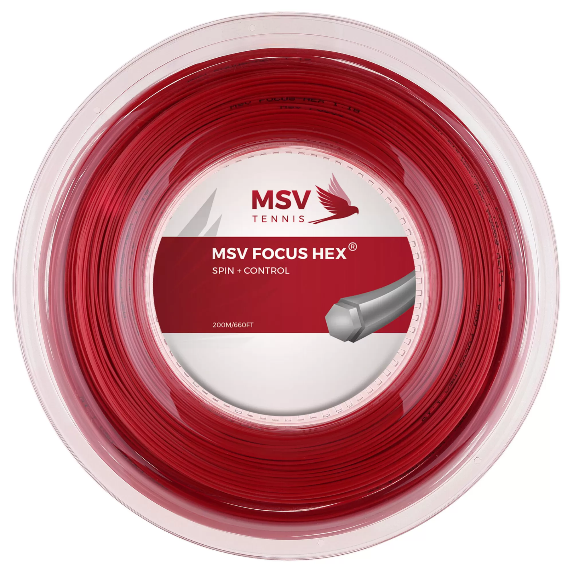 Focus-HEX String Reel 200m - Red>MSV Best Sale