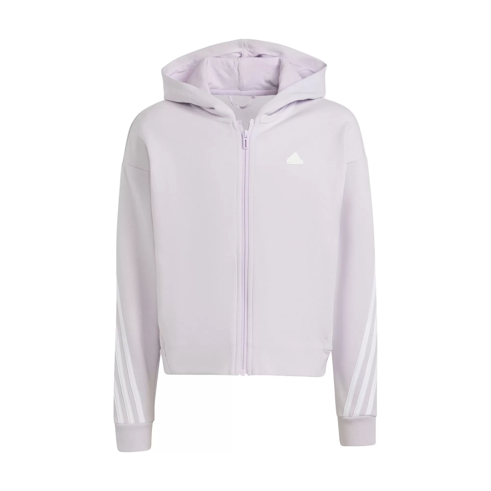 Future Icon 3Stripes Zip Hoodie Girls - Lilac, White>adidas Cheap
