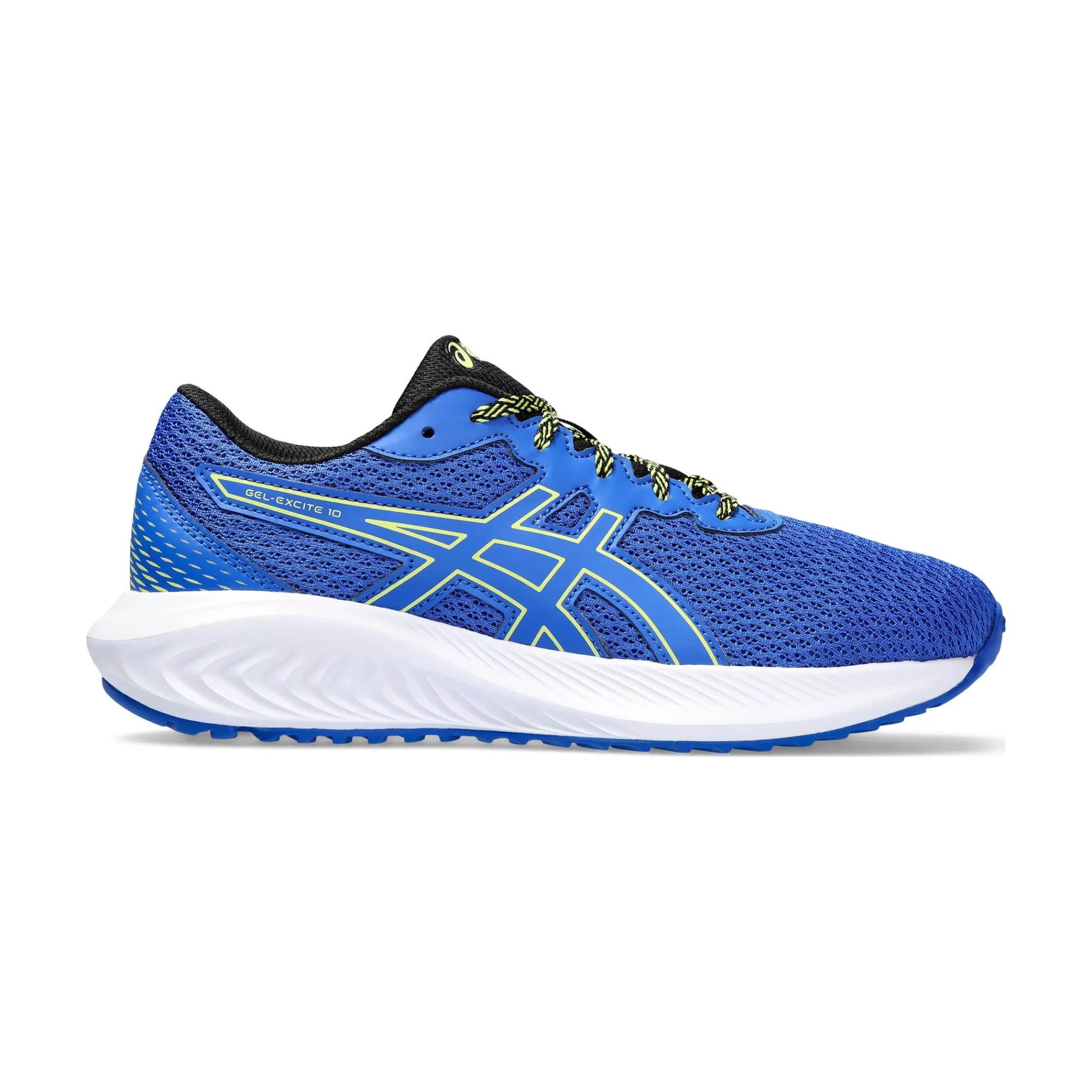 Gel-Excite 10 GS Neutral Running Shoe Kids - Blue, Neon Yellow>ASICS Clearance