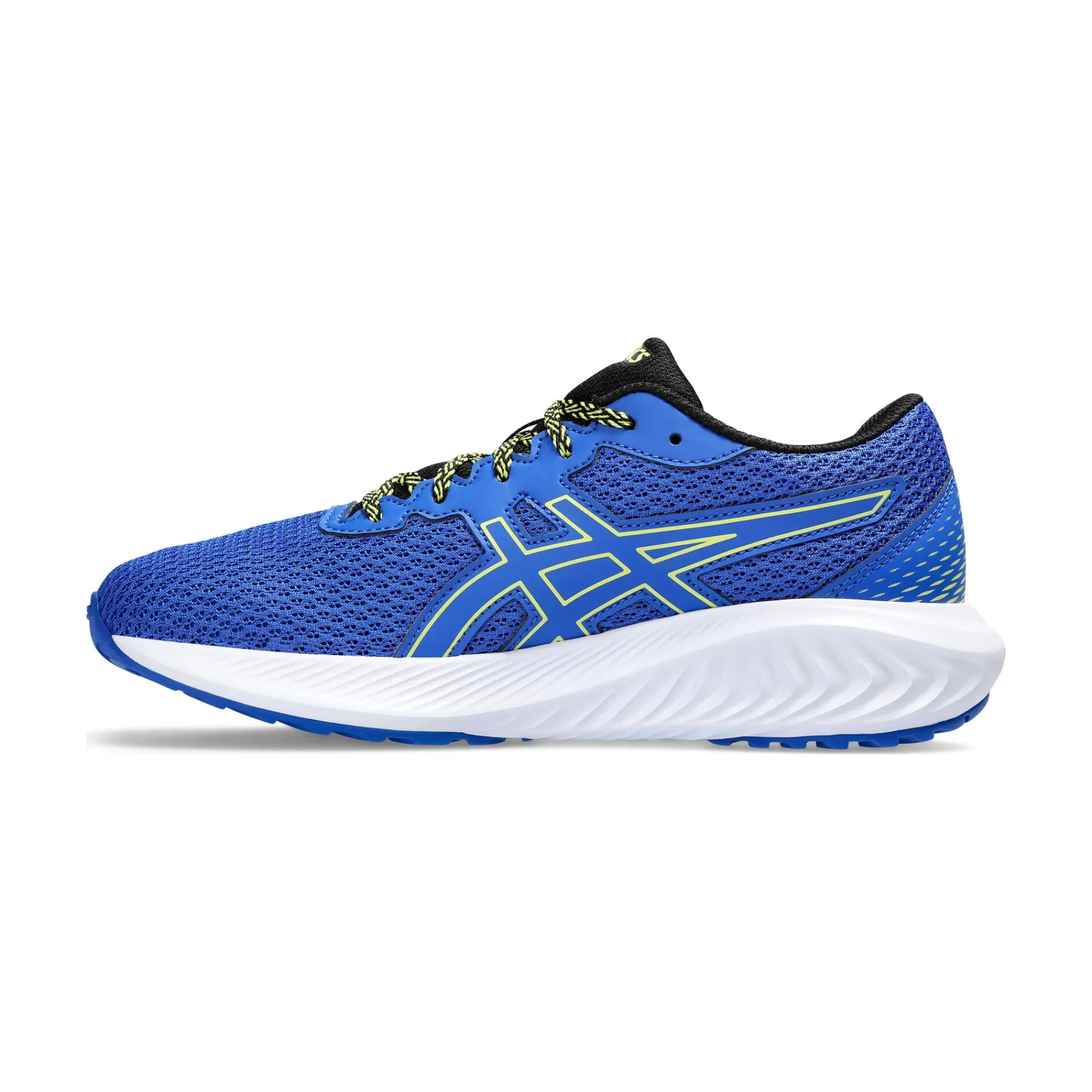 Gel-Excite 10 GS Neutral Running Shoe Kids - Blue, Neon Yellow>ASICS Clearance