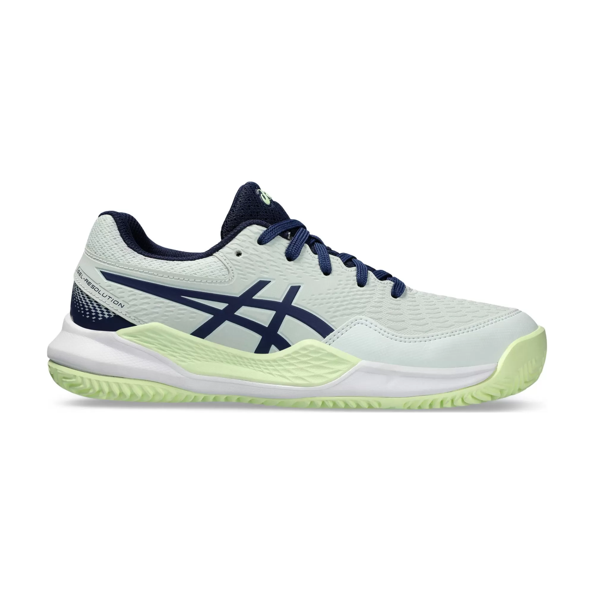 Gel-Resolution 9 GS Clay Court Shoe Kids - Mint, Dark Blue>ASICS Sale