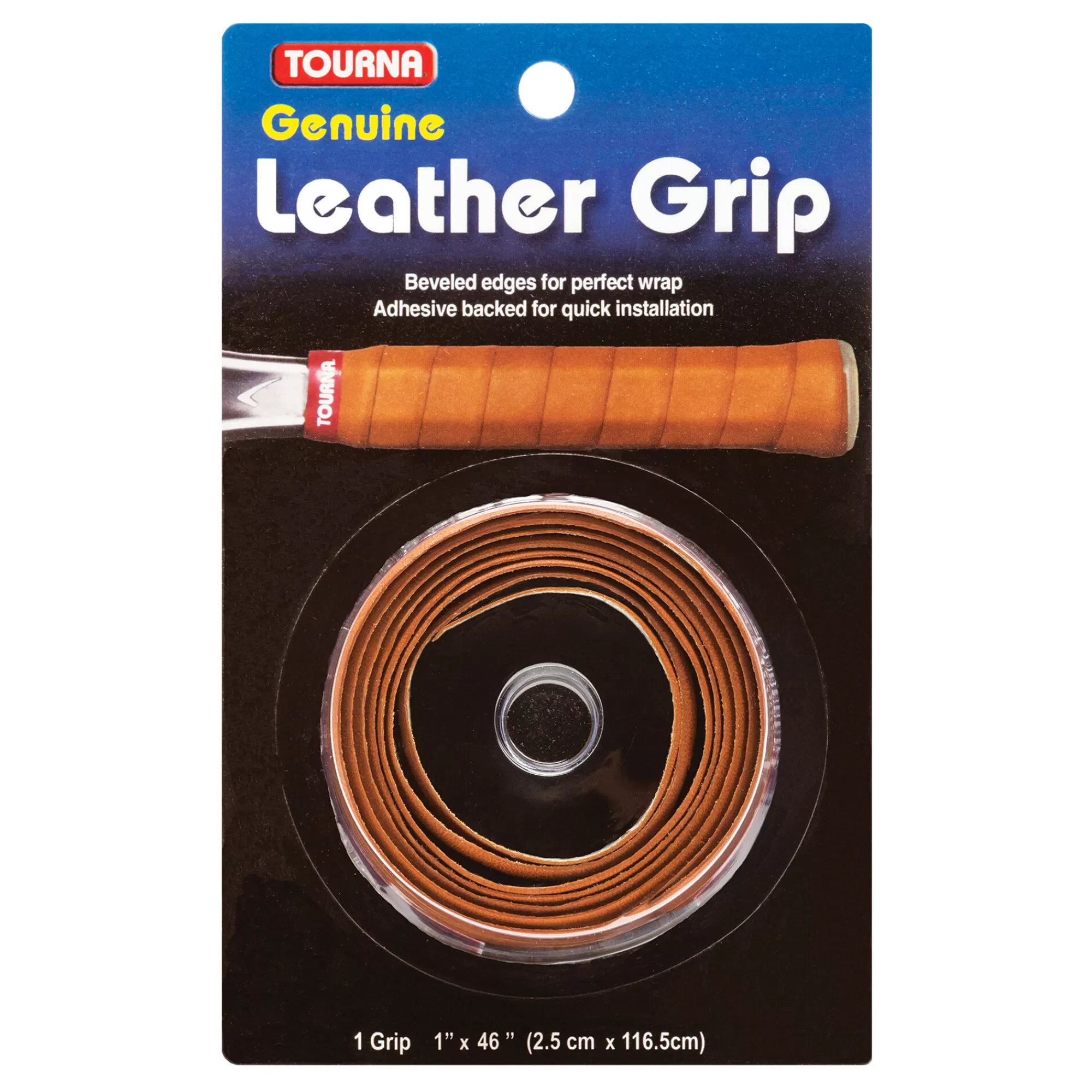 Genuine Leather 1 Pack - Brown>Tourna Clearance
