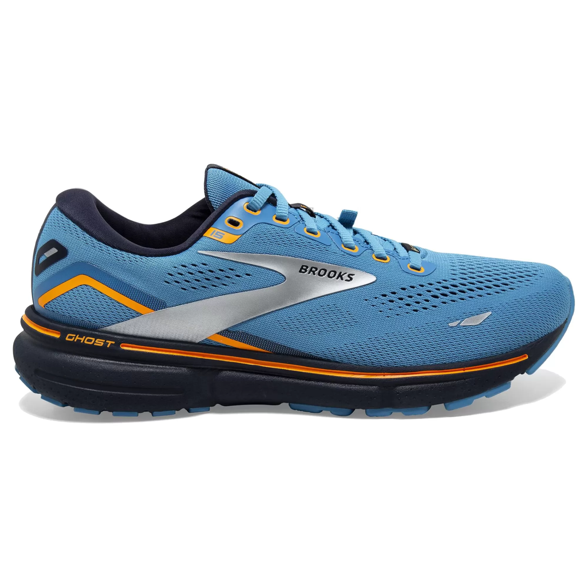 Ghost 15 GTX Neutral Running Shoe Men - Light Blue, Black>Brooks New