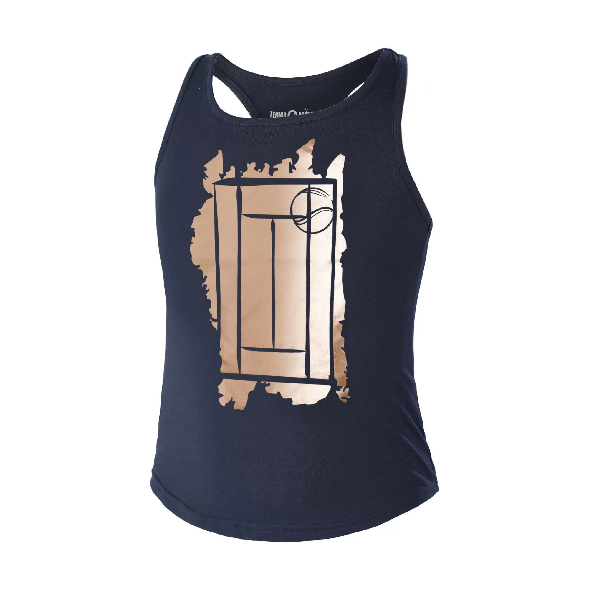 Glitter Court Tank Top Girls - Dark Blue, Beige>Tennis-Point Sale