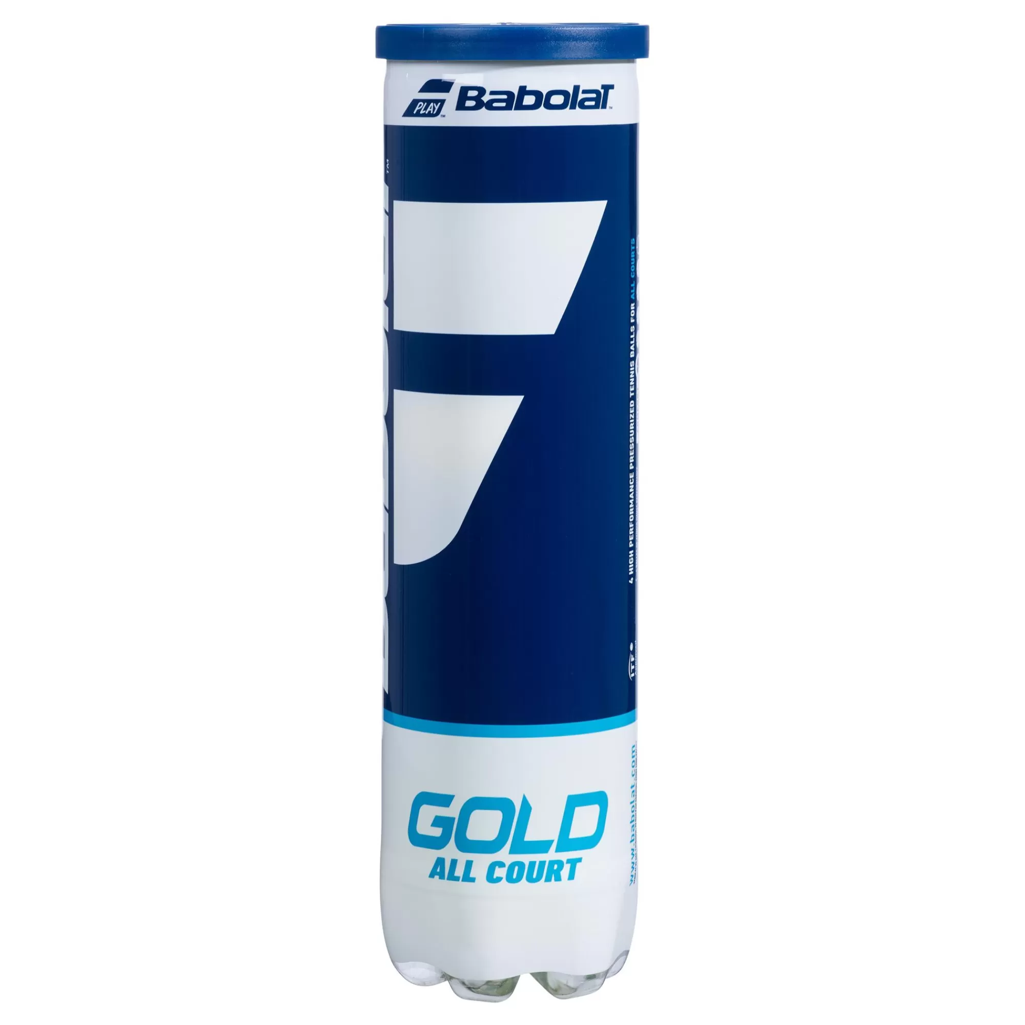 Gold All Court 4 Ball Tube>Babolat Best