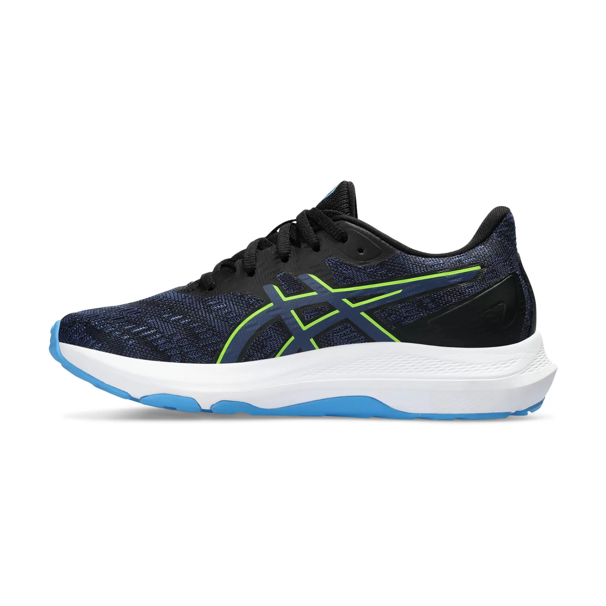GT-2000 12 GS Stability Running Shoe Kids - Black, Blue>ASICS Sale