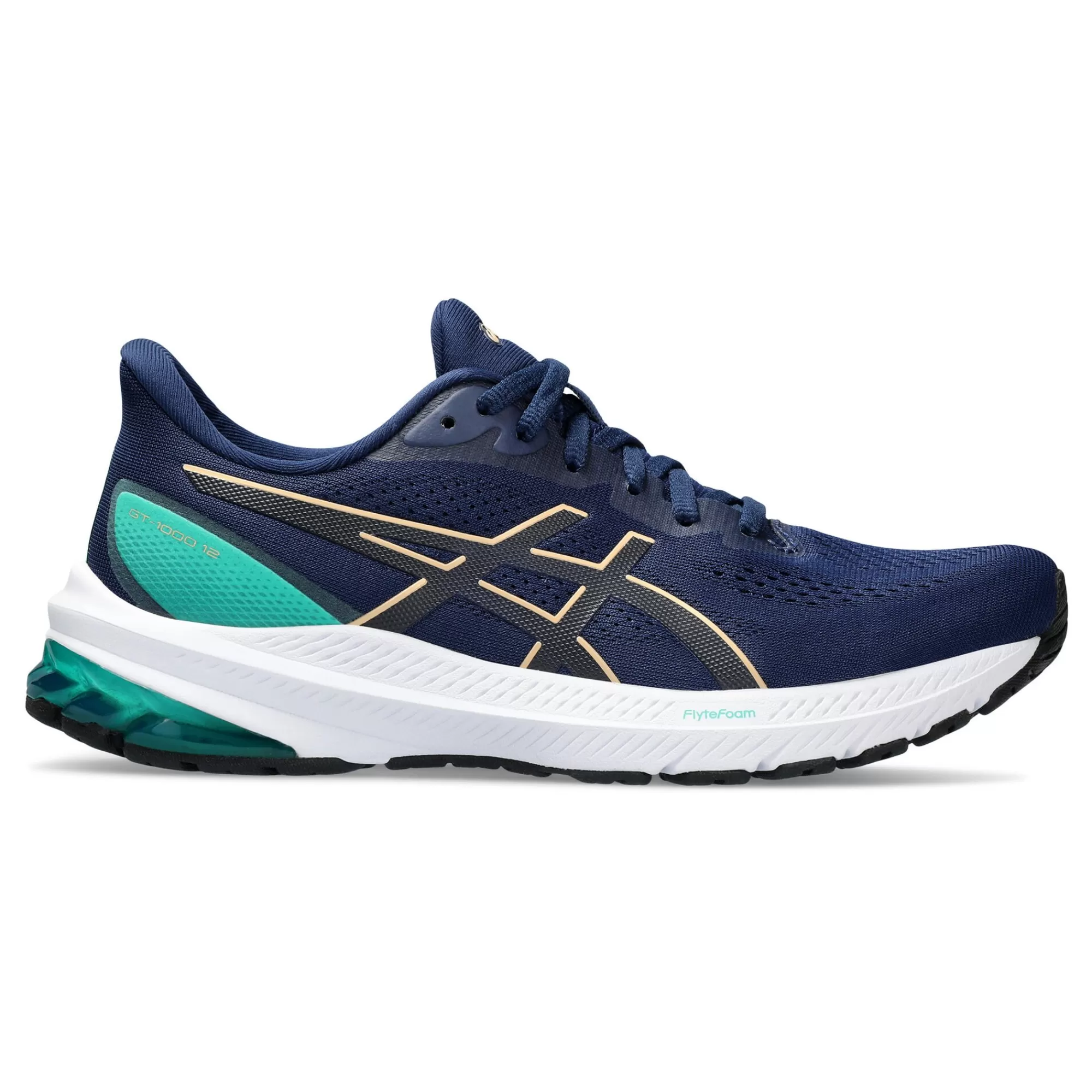 GT-1000 12 Stability Running Shoe Women - Dark Blue, Mint>ASICS Cheap