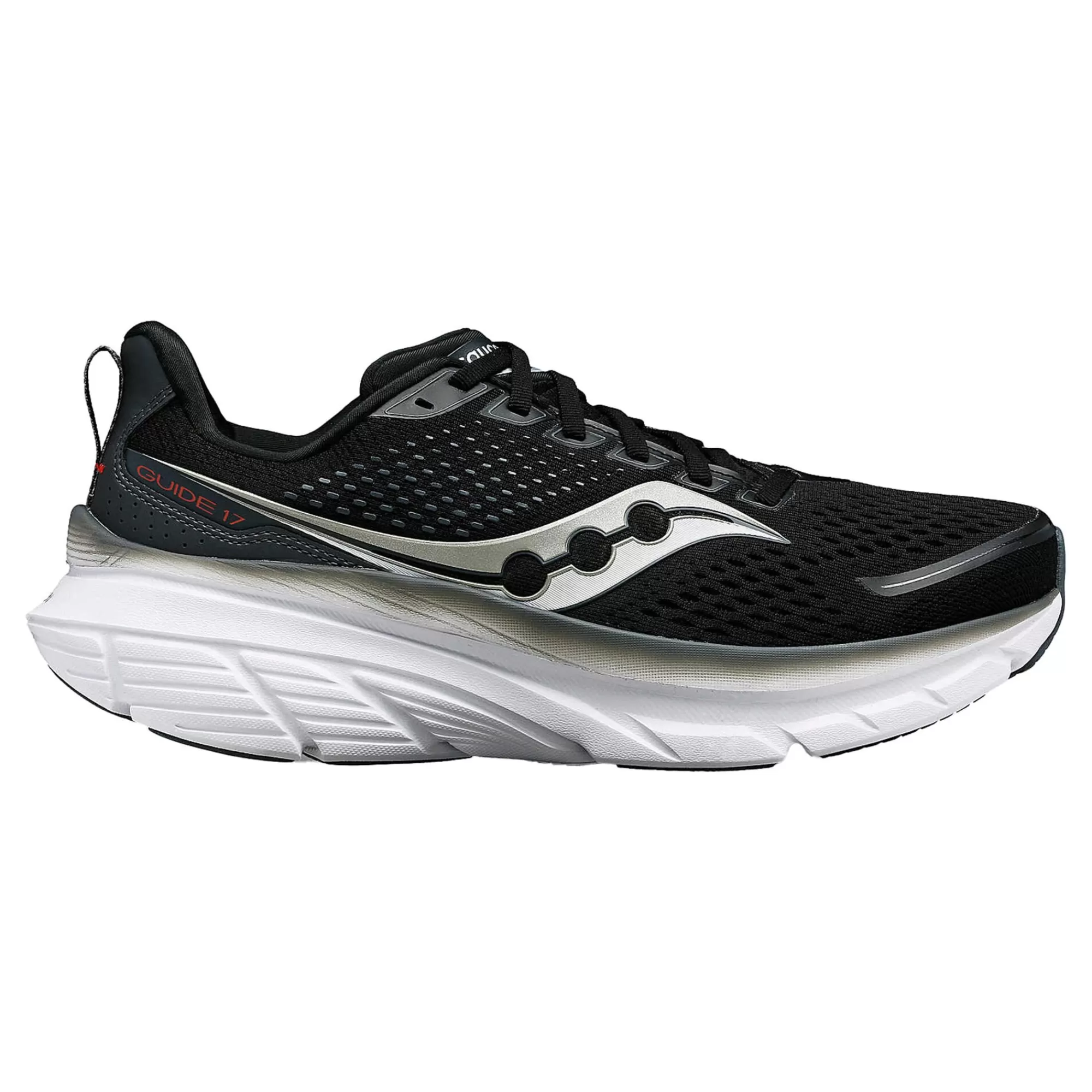 Guide 17 Stability Running Shoe Men - Black, Grey>Saucony Online