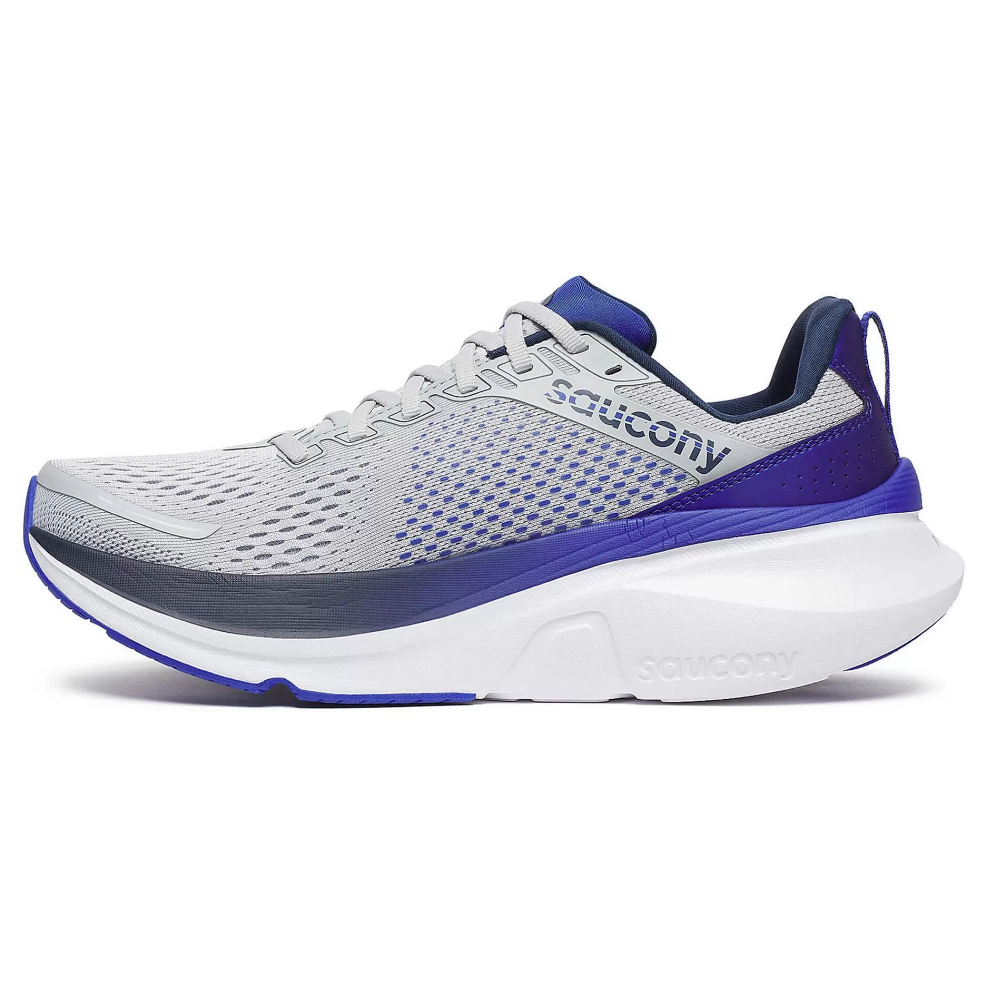 Guide 17 Stability Running Shoe Men - Grey, Dark Blue>Saucony Discount