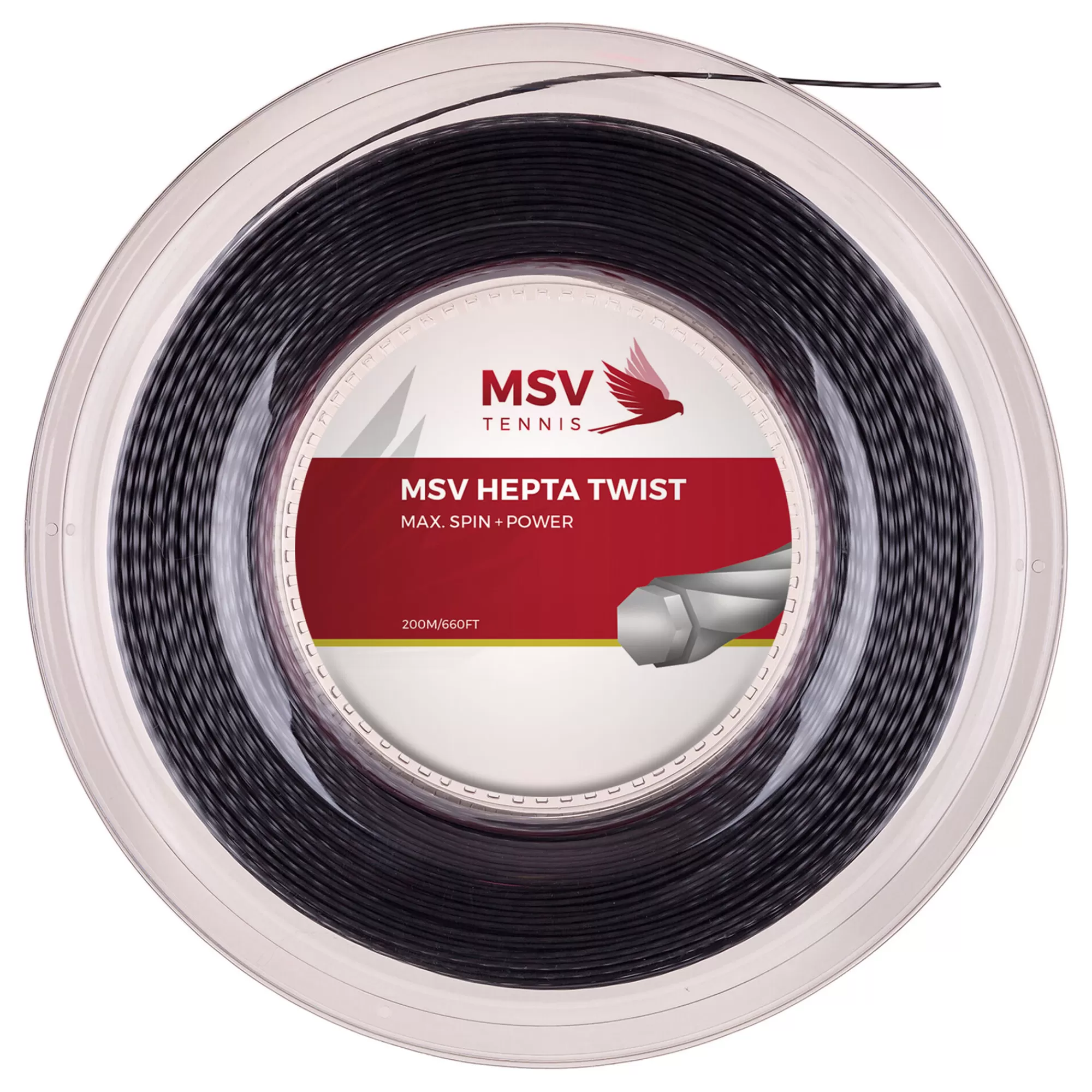 Hepta - Twist String Reel 200m - Anthracite>MSV Hot
