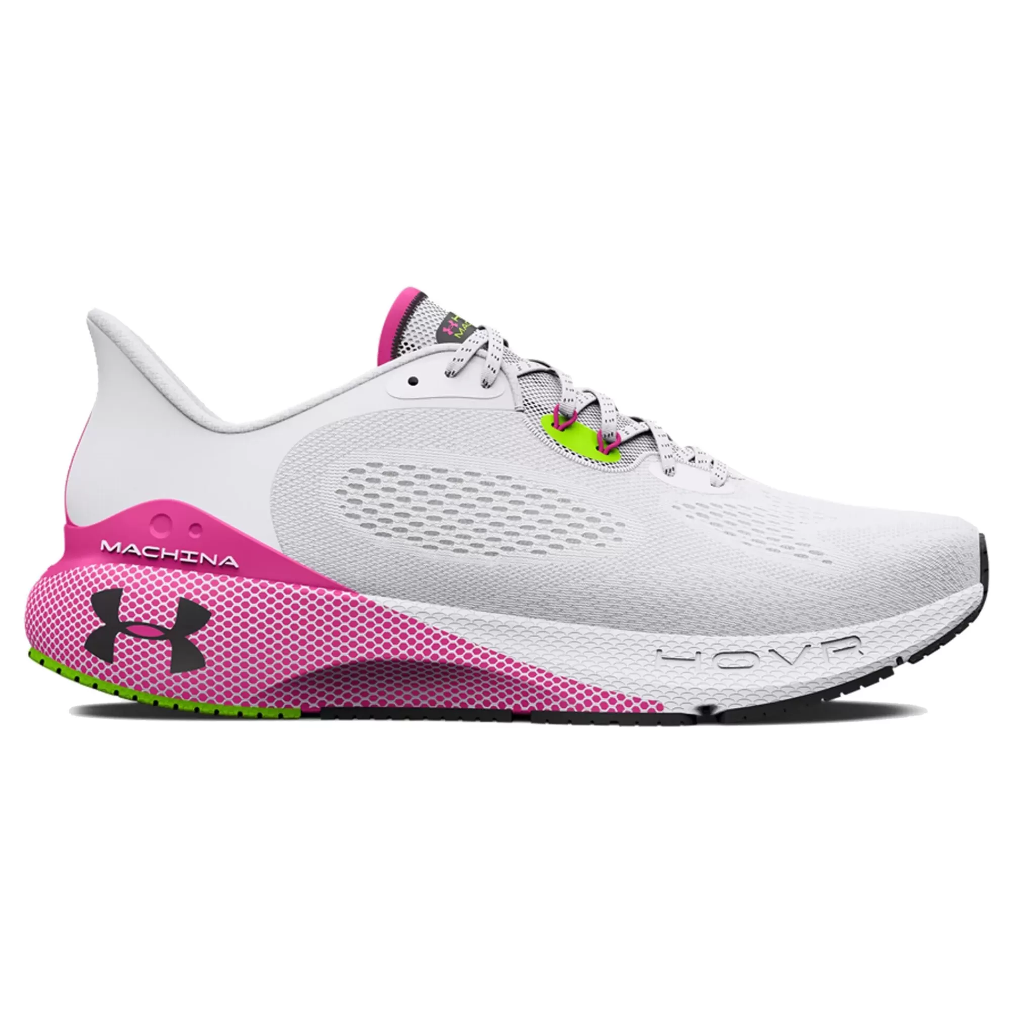 HOVR Machina 3 Neutral Running Shoe Women - White, Pink>Under Armour Cheap