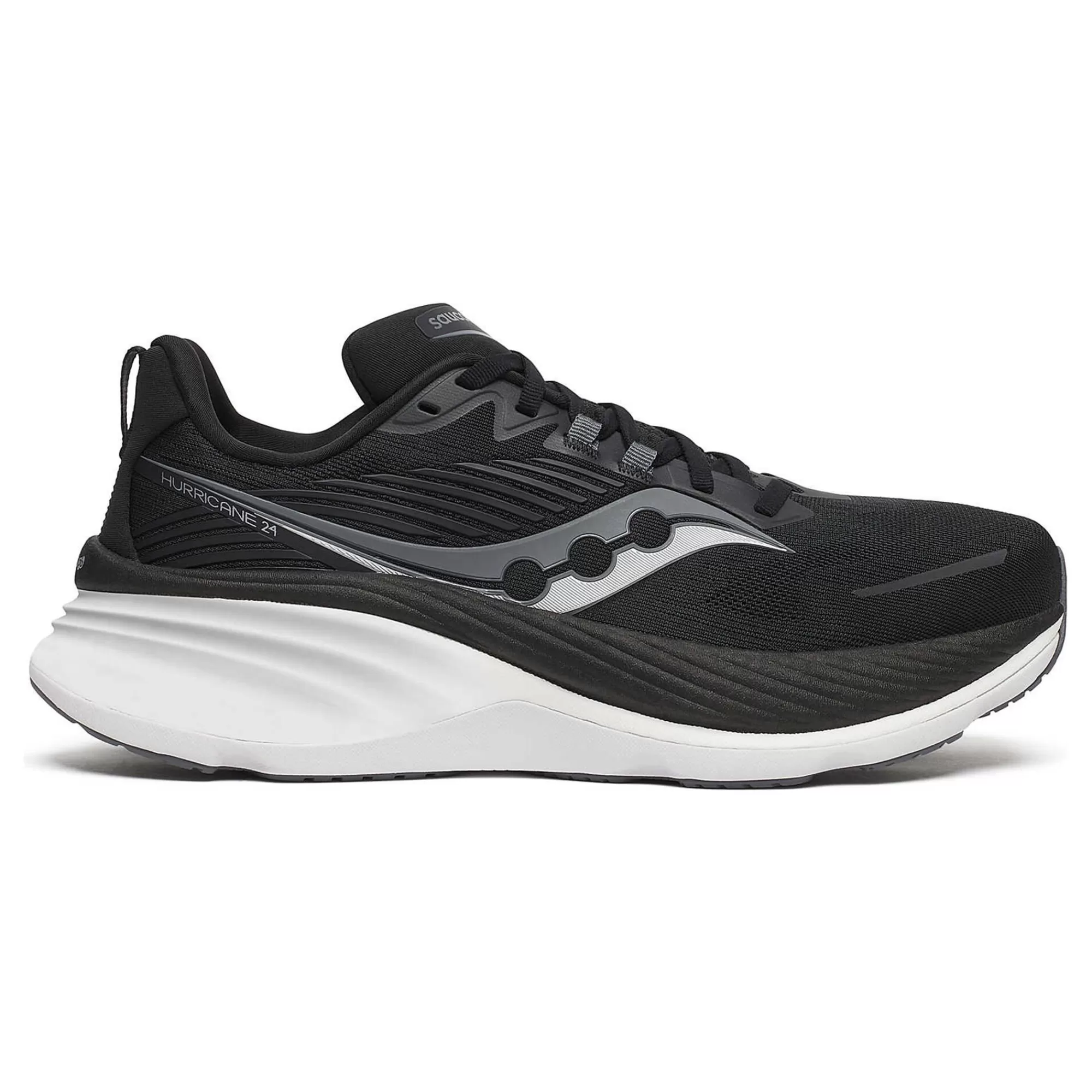 Hurricane 24 Stability Running Shoe Men - Black, Anthracite>Saucony Flash Sale
