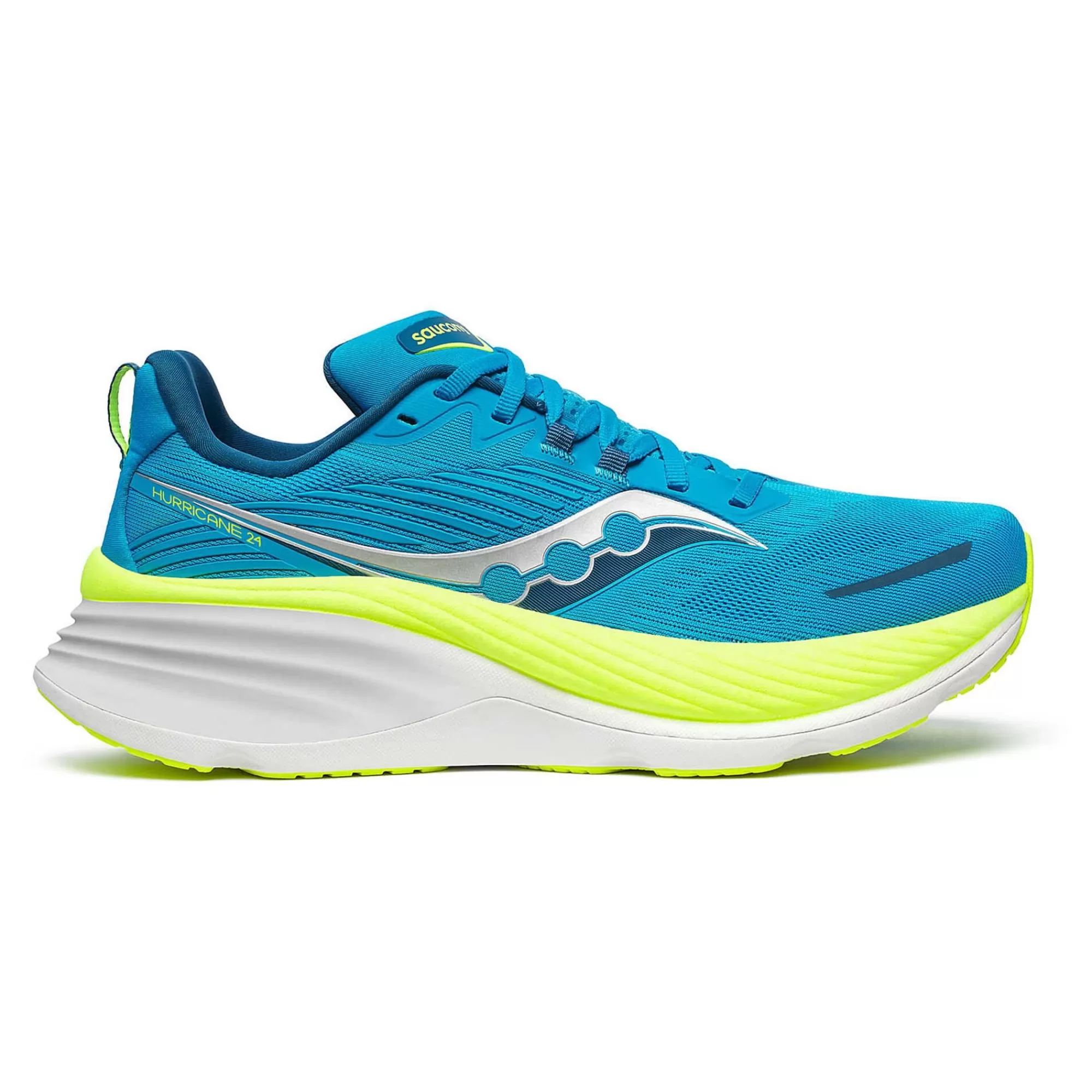 Hurricane 24 Stability Running Shoe Men - Blue, Lime>Saucony Hot