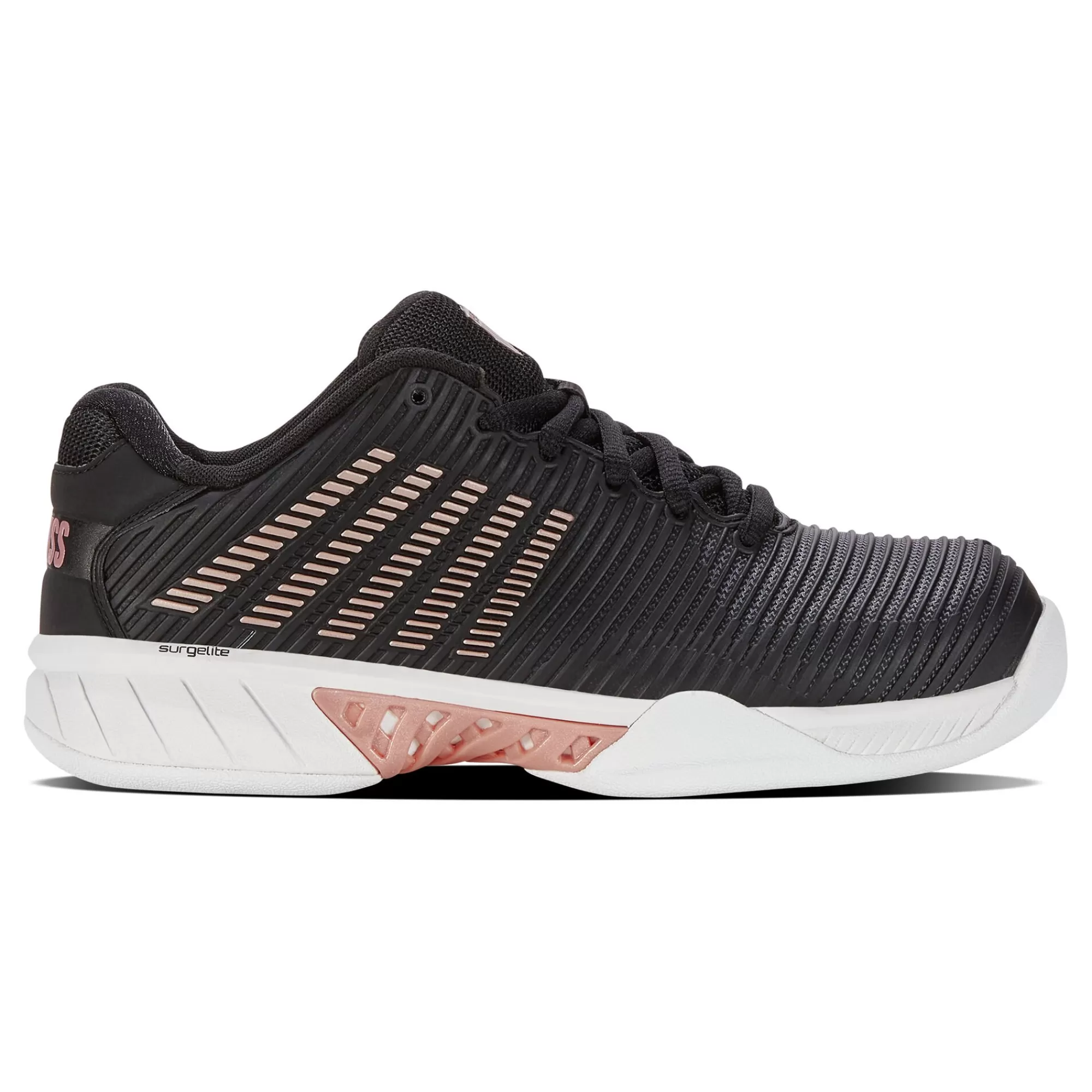 Hypercourt Express 2 Carpet Shoe Women - Black, Gold>K-Swiss Discount