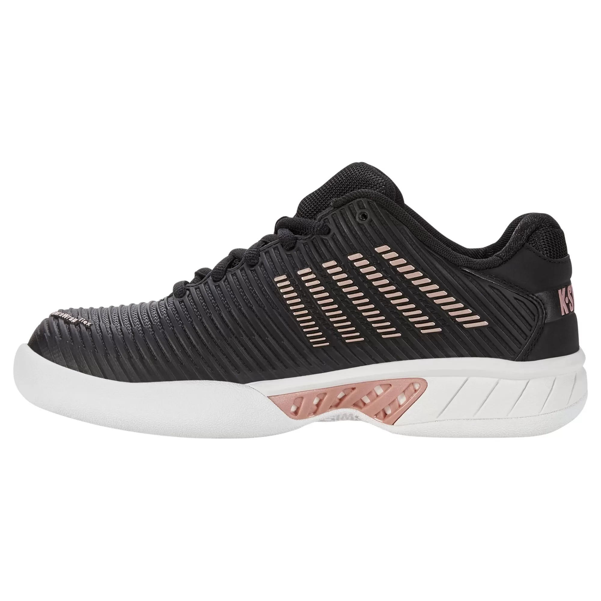 Hypercourt Express 2 Carpet Shoe Women - Black, Gold>K-Swiss Discount