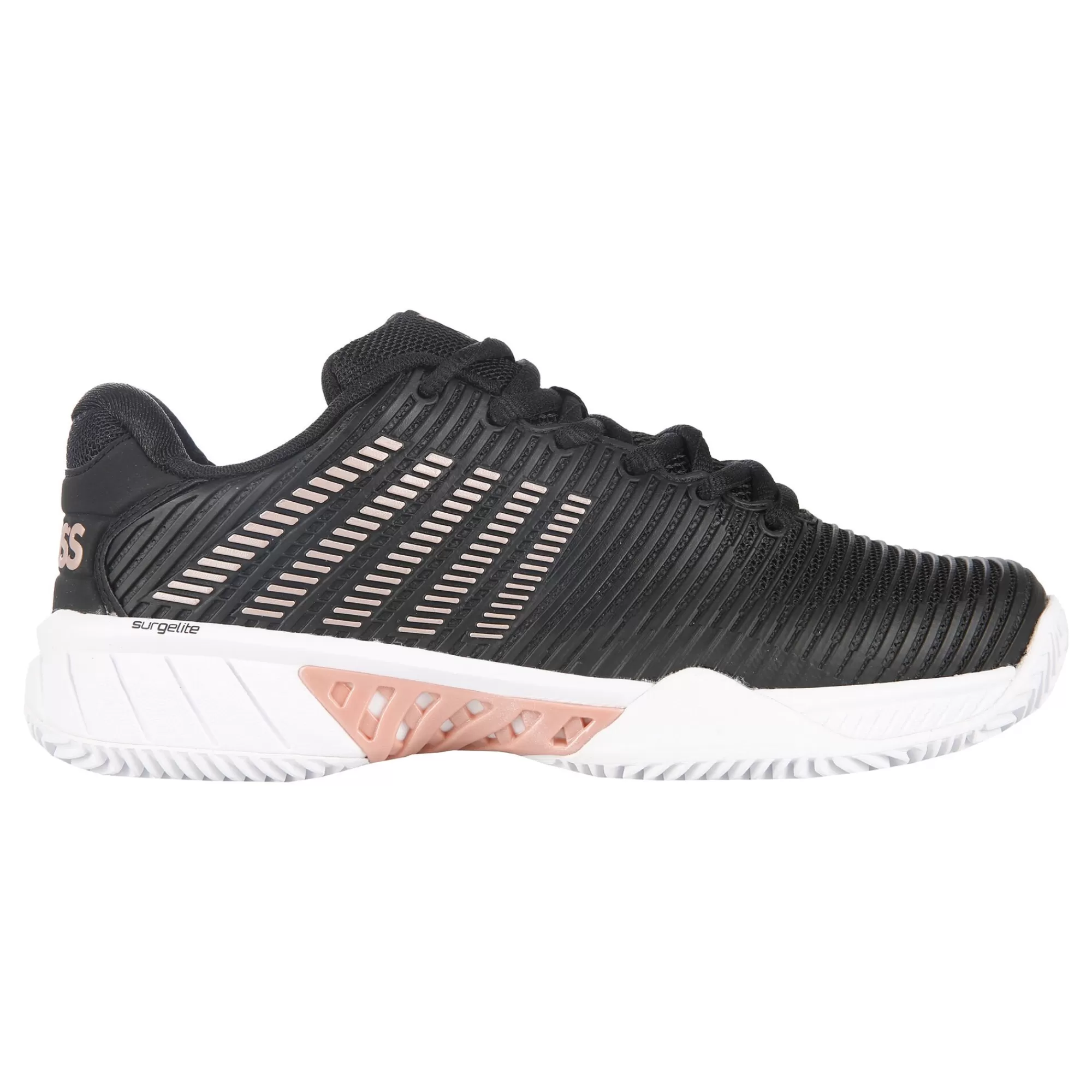 Hypercourt Express 2 Clay Court Shoe Women - Black, Gold>K-Swiss Cheap
