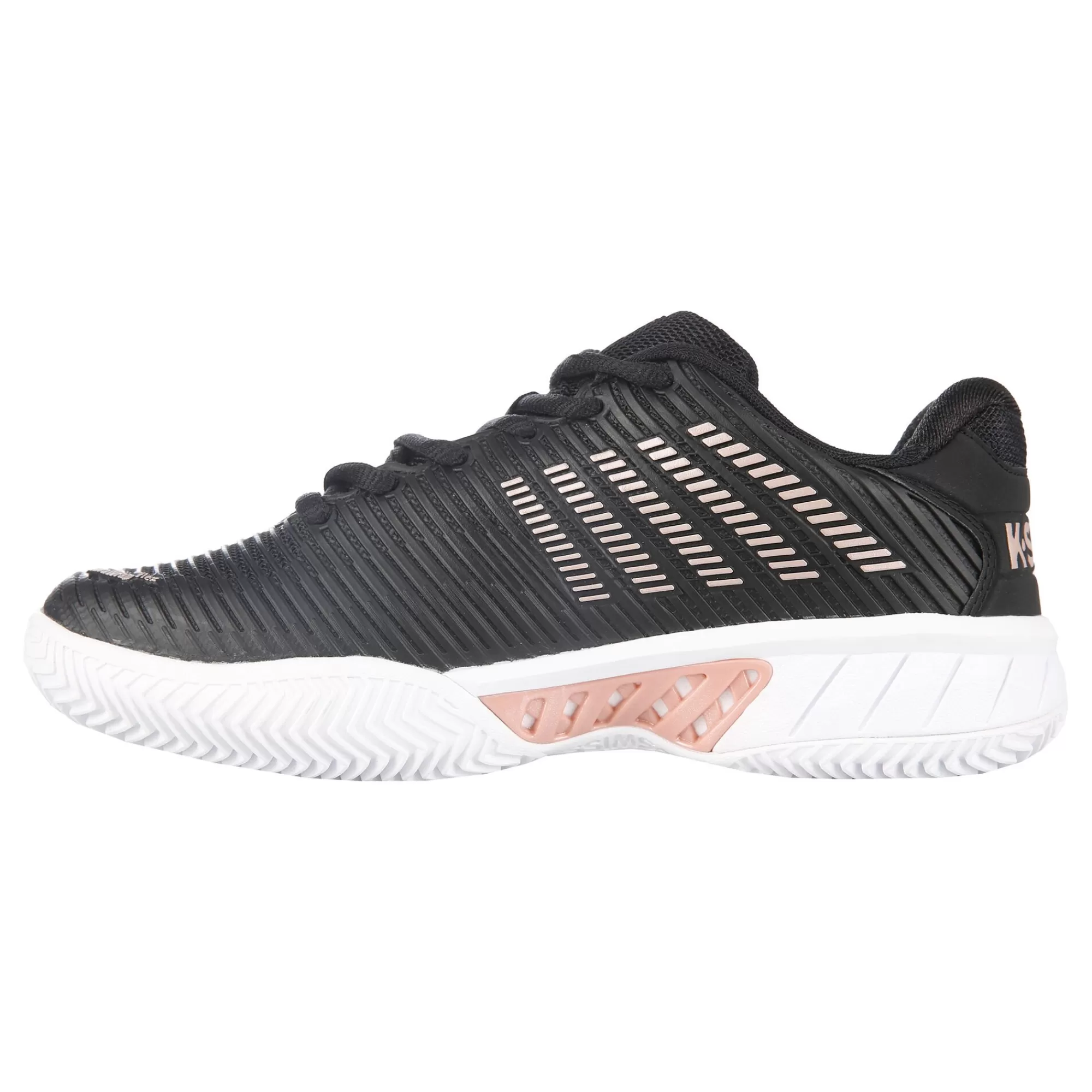 Hypercourt Express 2 Clay Court Shoe Women - Black, Gold>K-Swiss Cheap