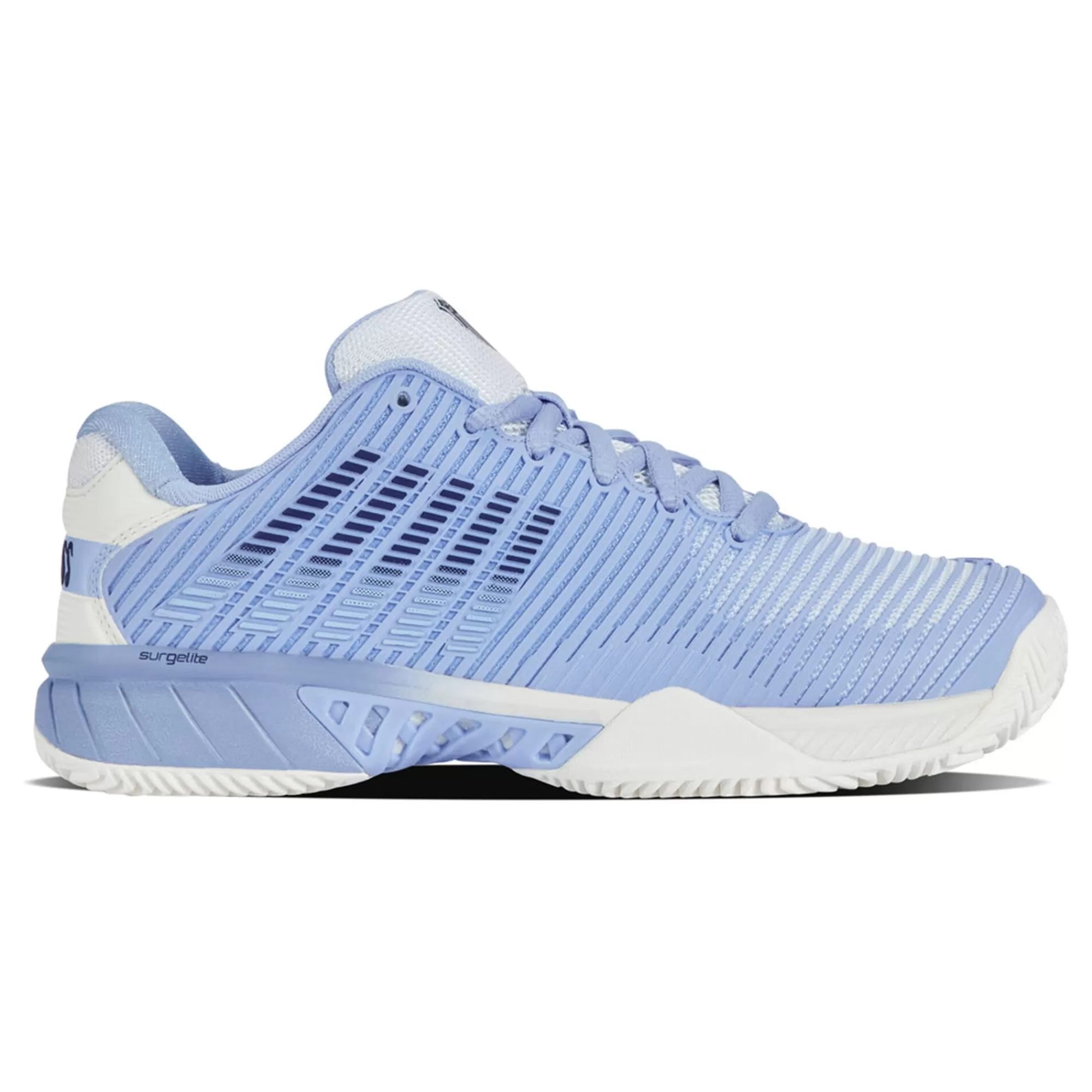 Hypercourt Express 2 Clay Court Shoe Women - Light Blue, White>K-Swiss Clearance