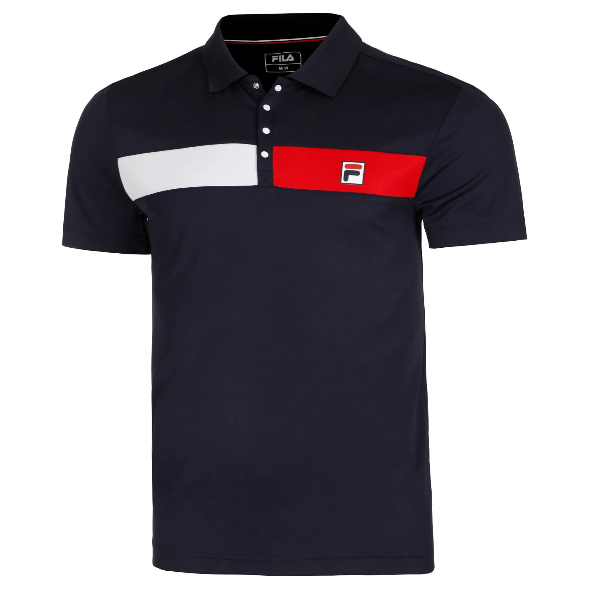 Jayden Polo Men - Dark Blue, Red>Fila Shop