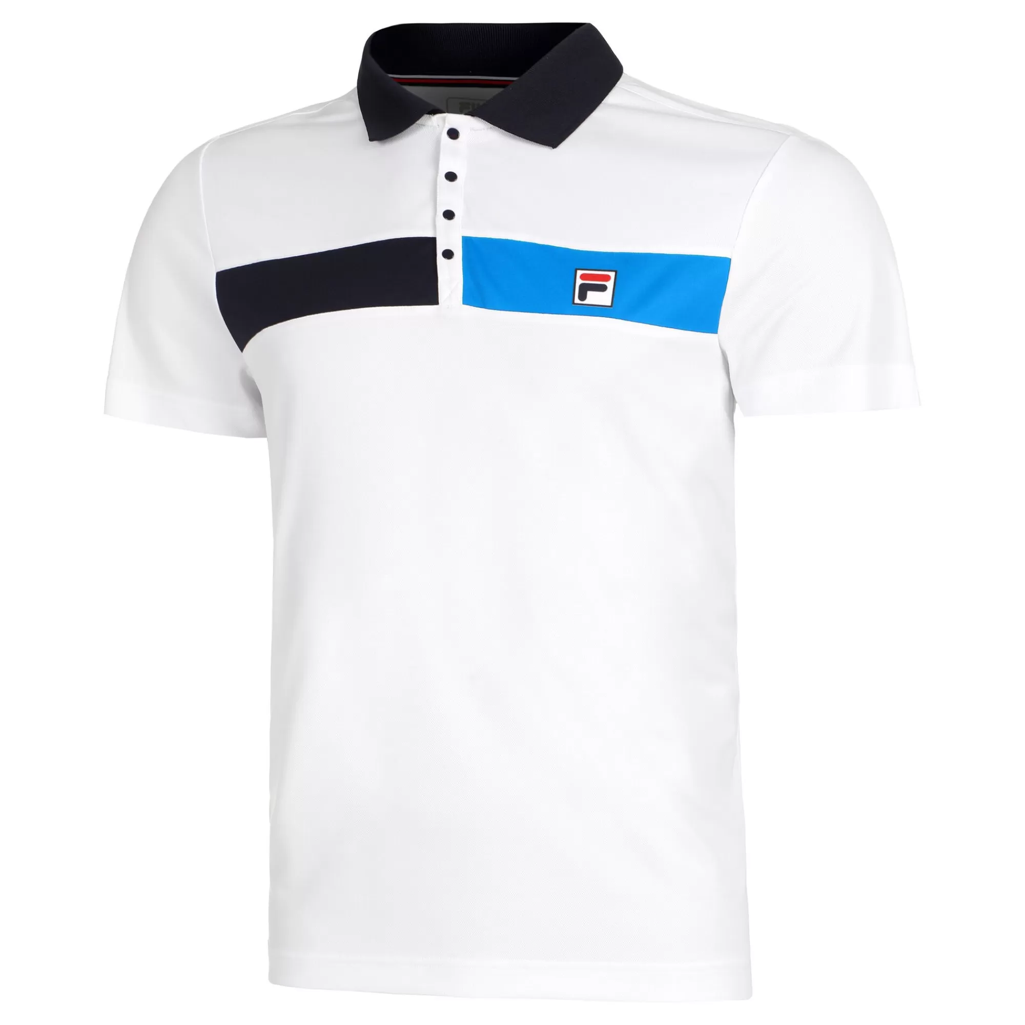 Jayden Polo Men - White, Multicoloured>Fila Online