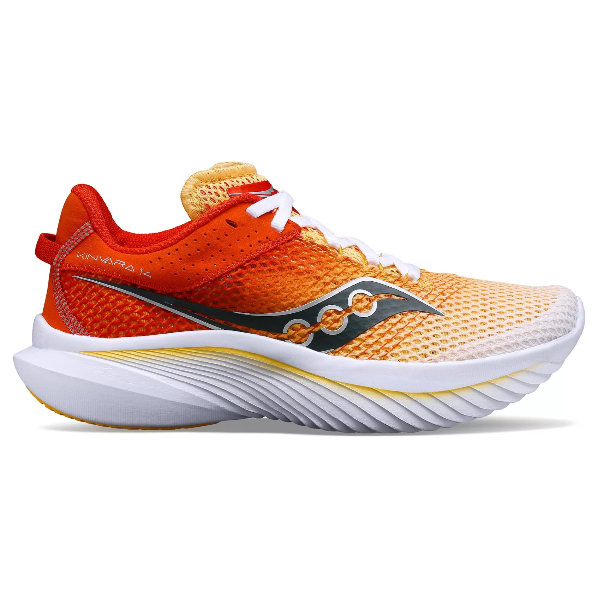 Kinvara 14 Neutral Running Shoe Women - White, Orange>Saucony Outlet