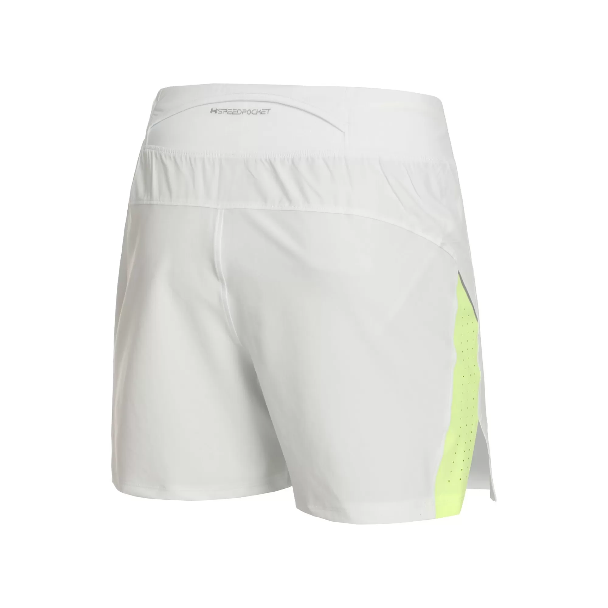 Launch Elite 5in Shorts Men - White, Neon Yellow>Under Armour Outlet
