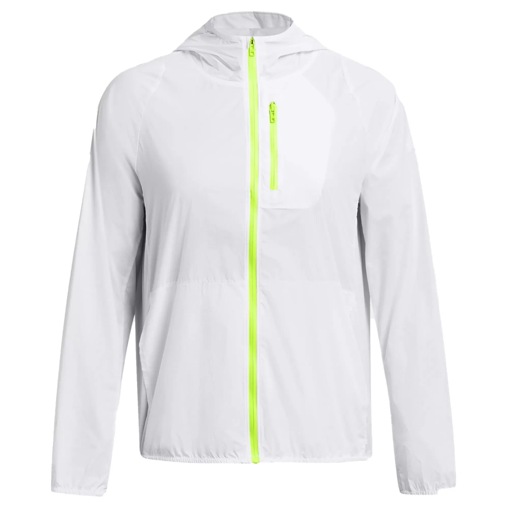 Launch Lightweight Running Jacket Women - White, Neon Yellow>Under Armour Clearance