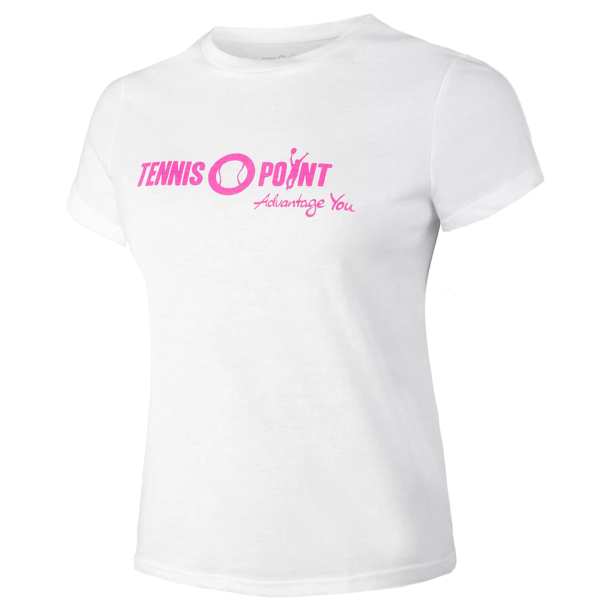 Logo T-Shirt Women - White, Pink>Tennis-Point Fashion