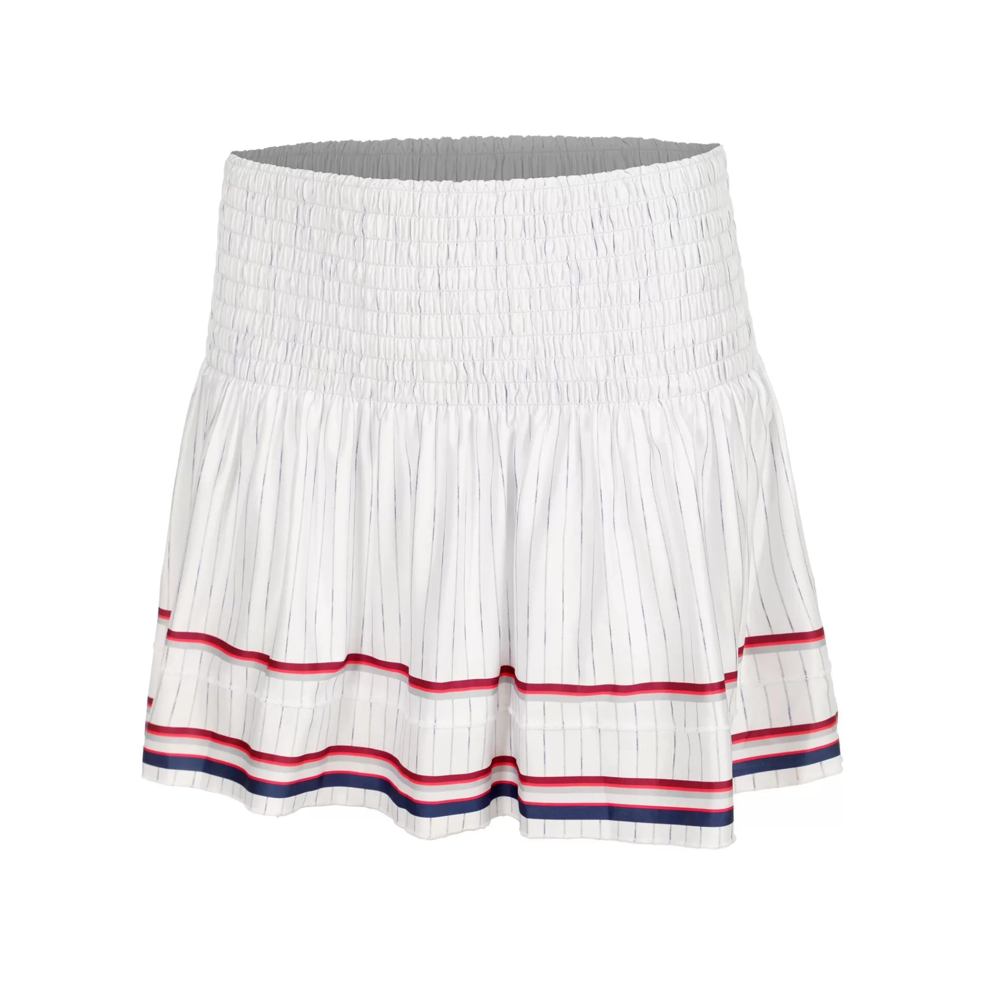 Long Berry Smocked Skirt Women - White, Multicoloured>Lucky in Love New