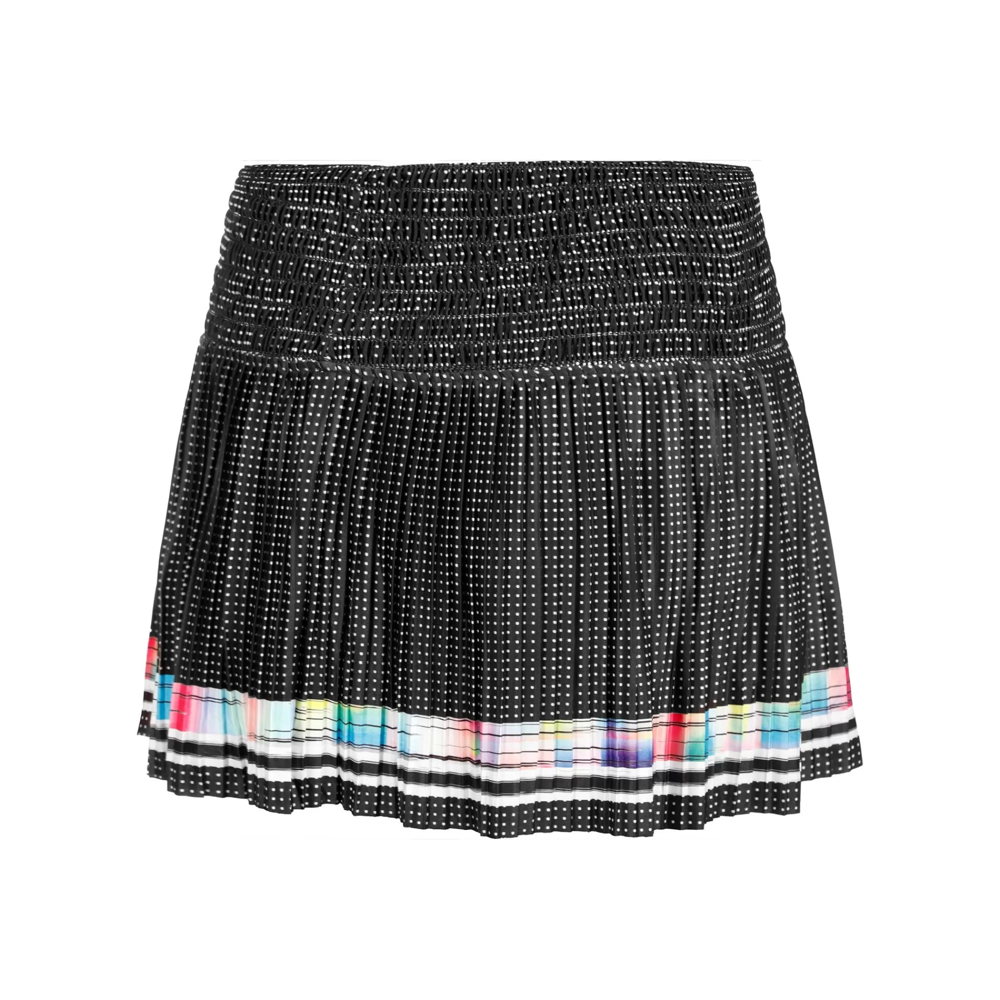 Long Hot Tropic Smocked Skirt Women - Black, Multicoloured>Lucky in Love Hot