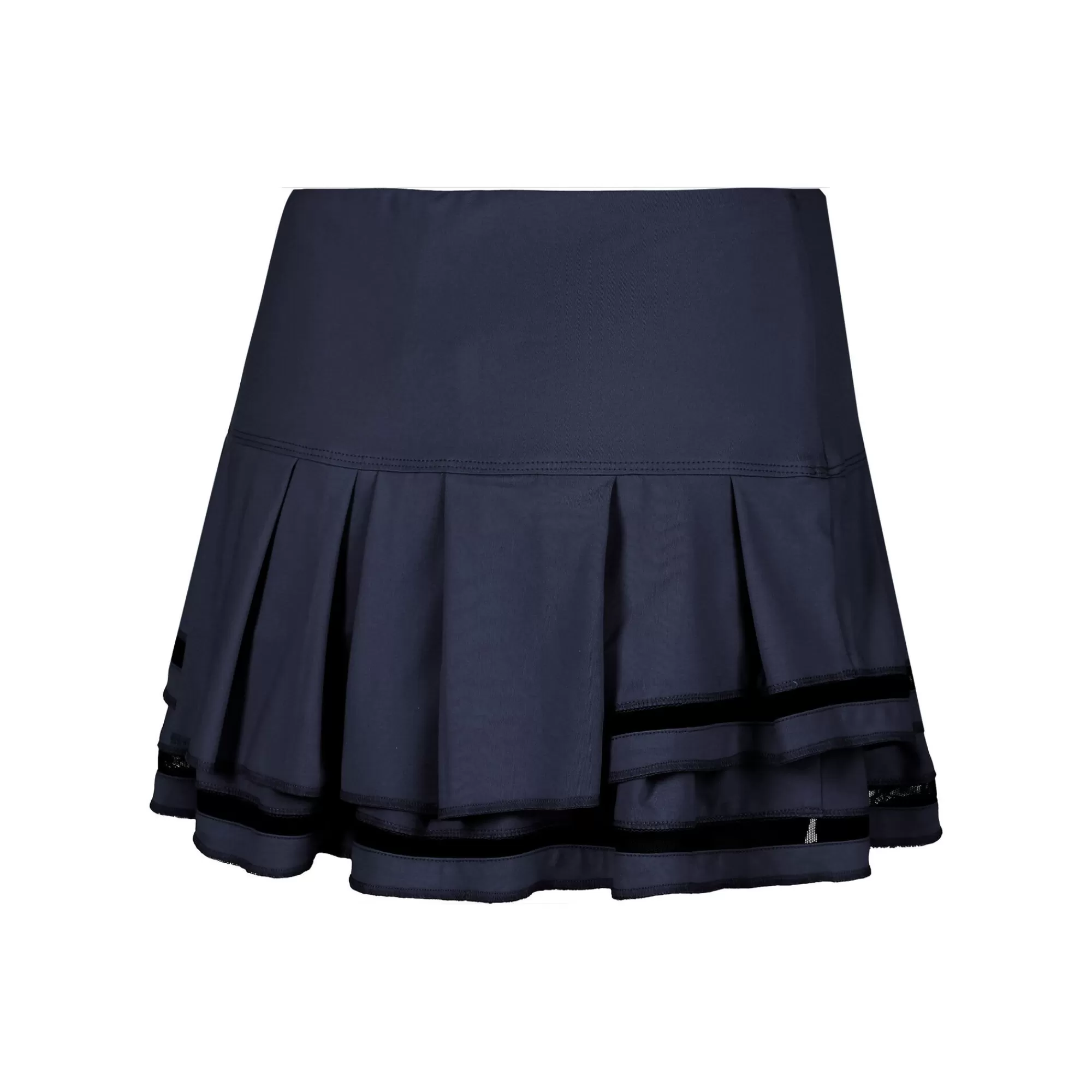 Long Pleat Tier Skirt Women - Black, Blue>Lucky in Love New